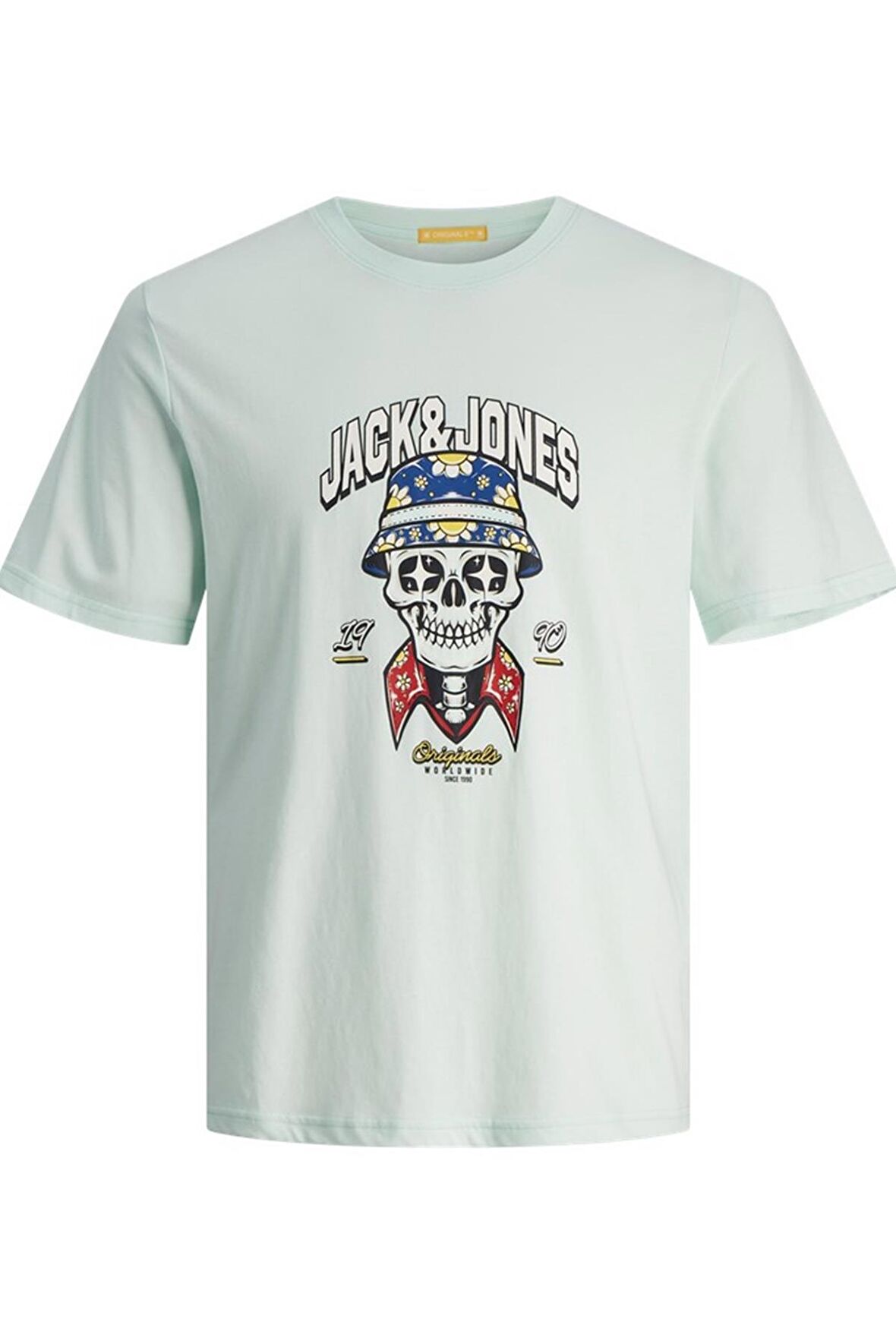 JACK&JONES JORCOCONUT SKULL TEE SS CREW NECK LN 12255192 BULUT