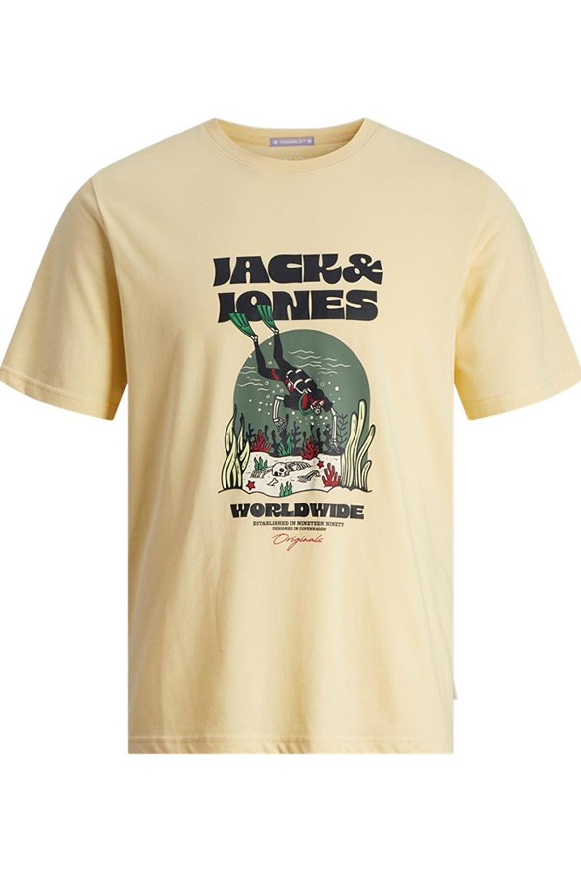 JACK&JONES JORCOCONUT SKULL TEE SS CREW NECK LN 12255192 
