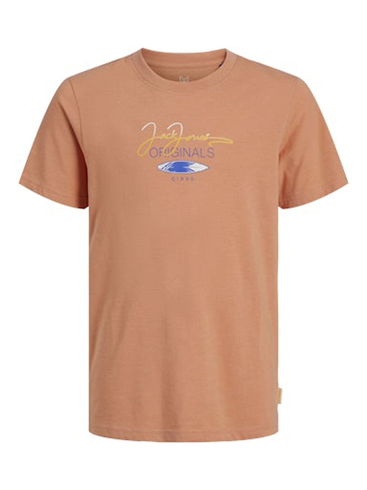 Jack Jones Erkek Jorcasey Tee Yuvarlak Yaka Pembe Tişört 12257130