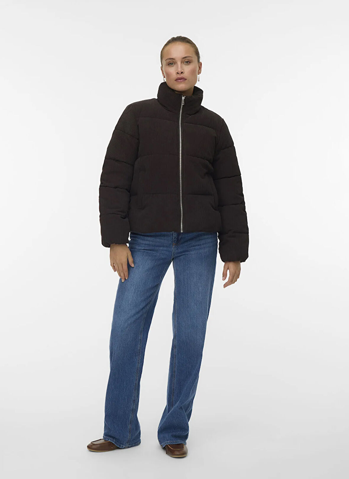 Vero Moda Yüksek Bel Rahat Siyah Kadın Pantolon VMTESSA HR WIDE PL PANTS NOOS