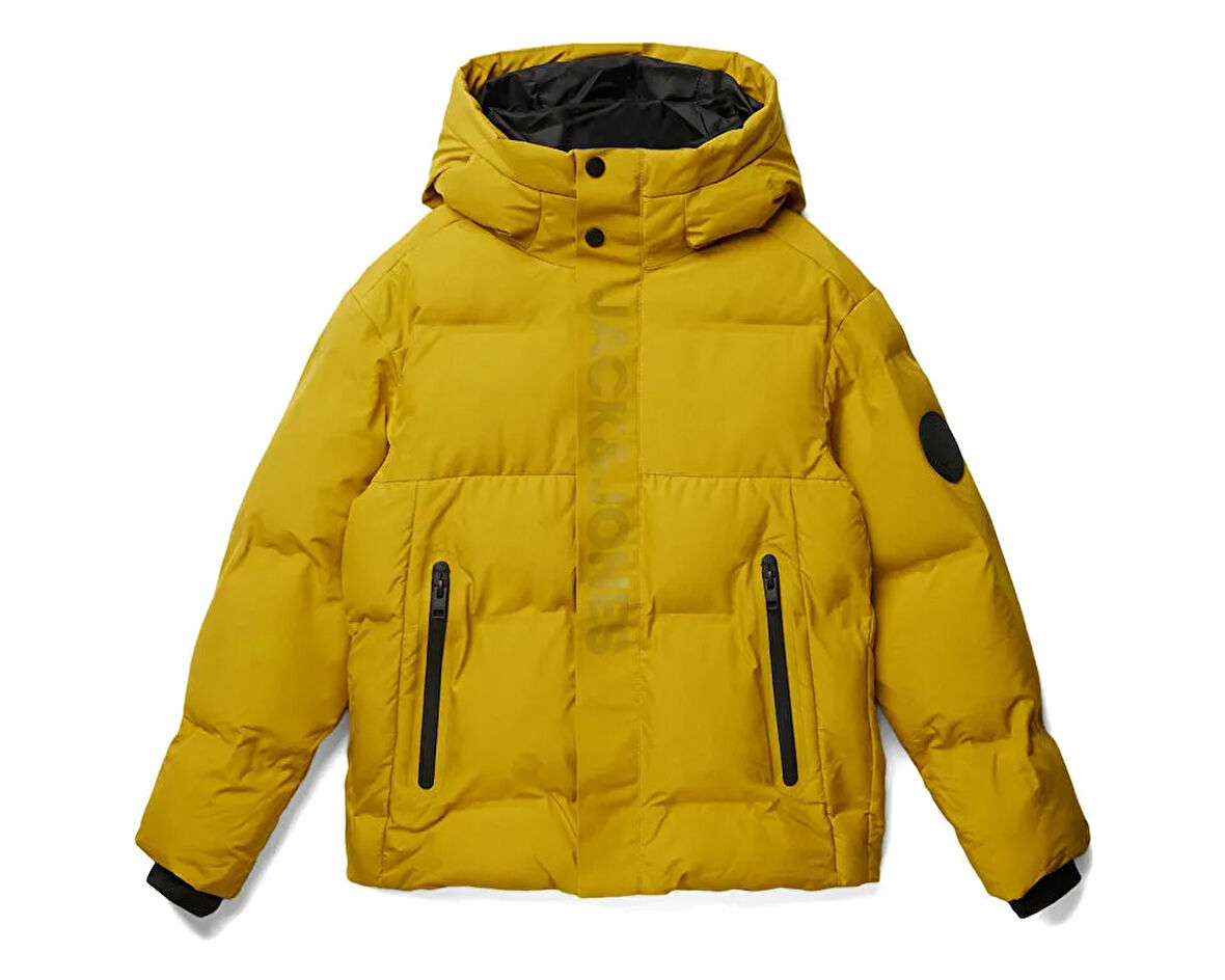 Jack Jones Jcoalpha Puffer Jnr Çocuk Günlük Mont 12262162-GOLDEN-PALM Sarı