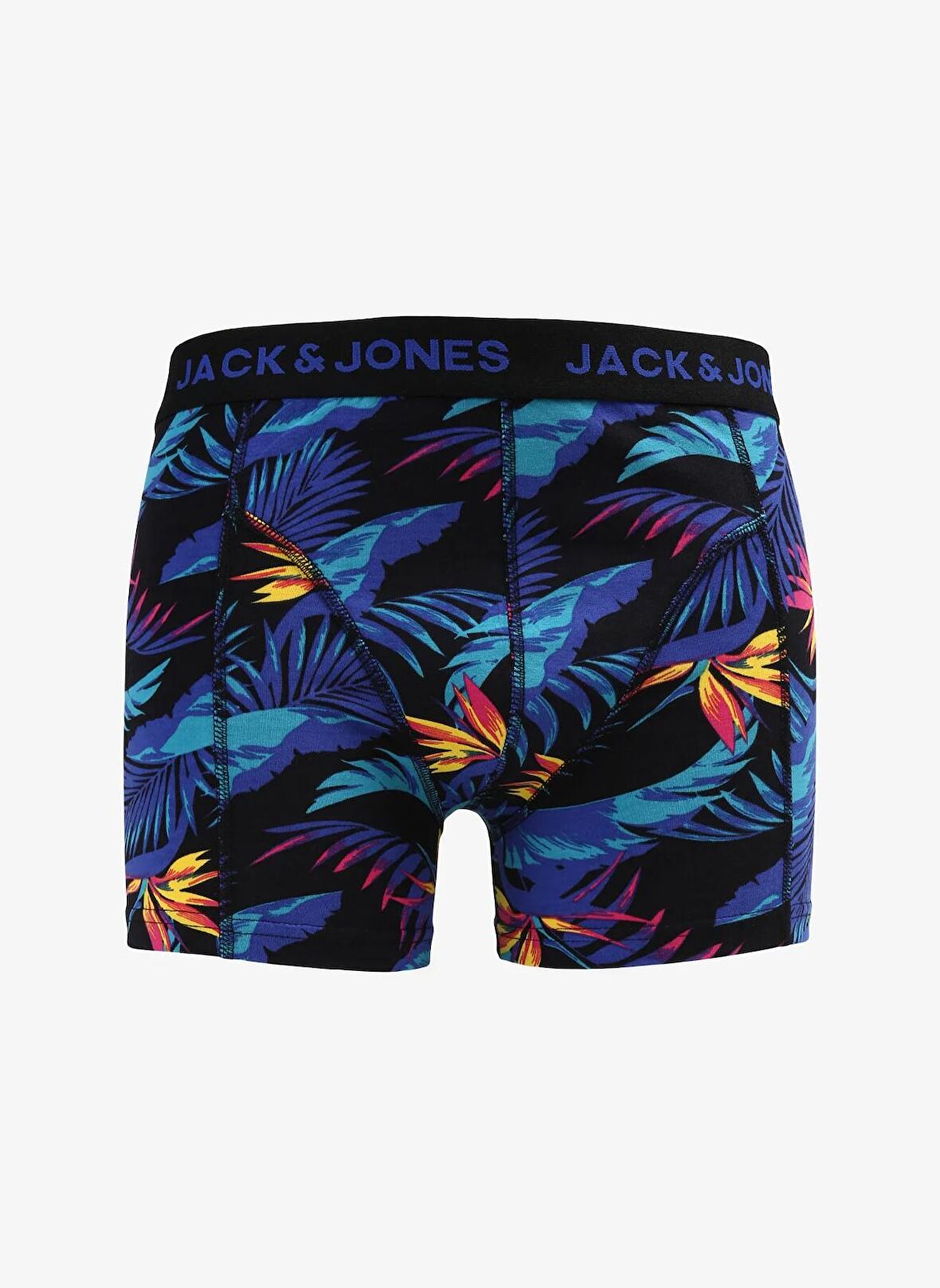 Jack & Jones Siyah Erkek Boxer 12262241_JACBLUE LEAVES TRUNK TRY