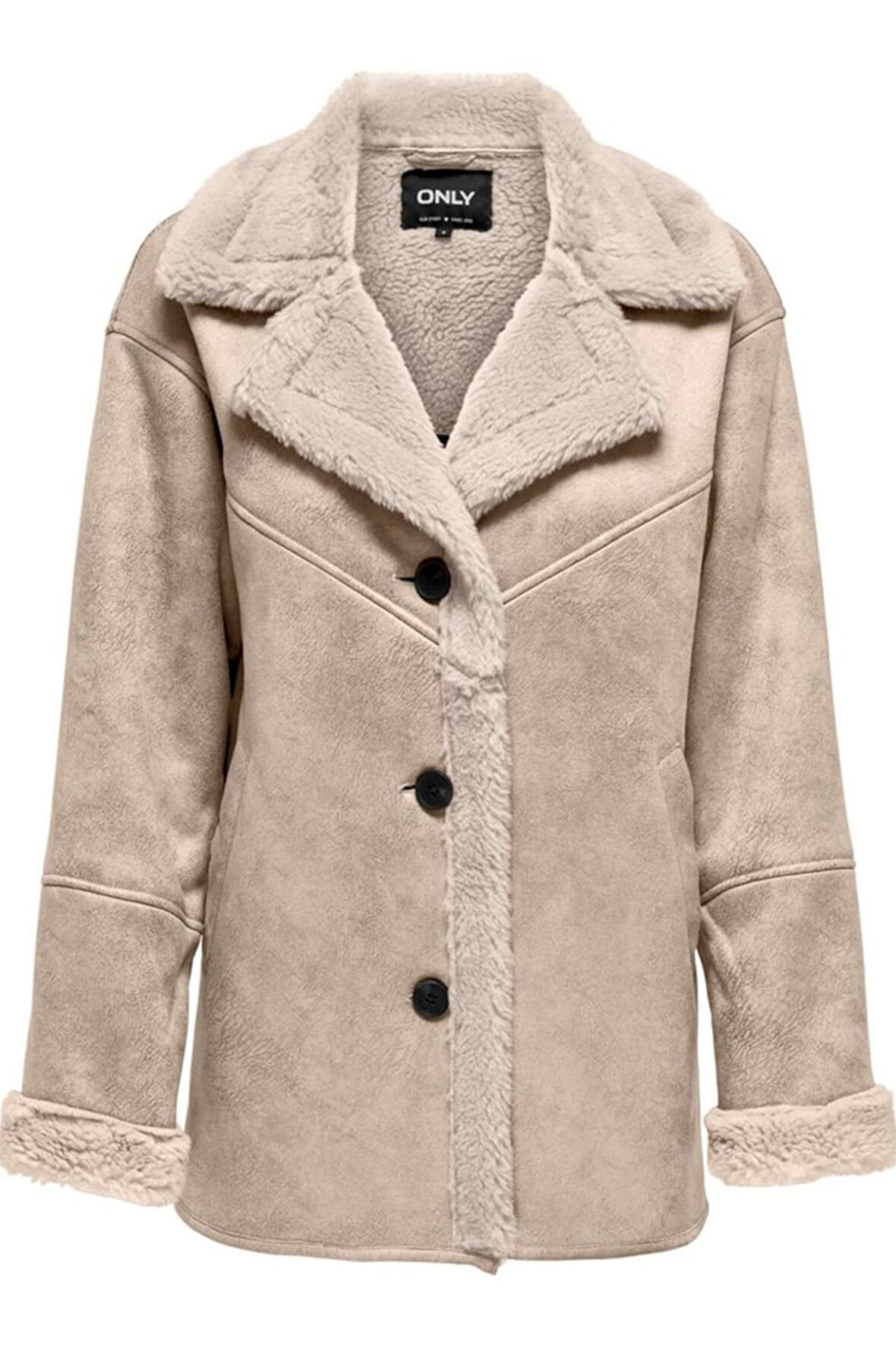 ONLYLVA BONDED COLLAR COAT CC OTW KREM 15322037 