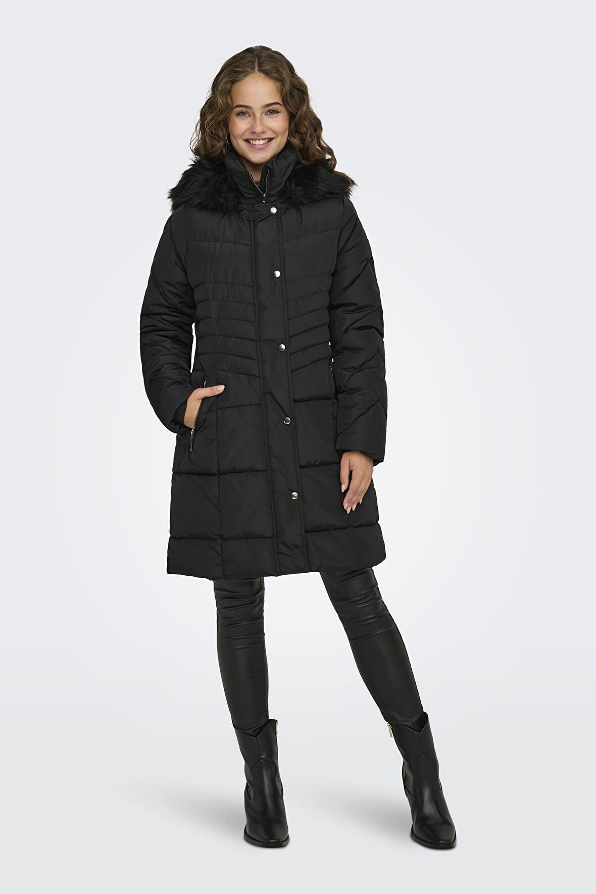 ONLNORA PUFFER COAT LIFE CC OTW SİYAH 15321994