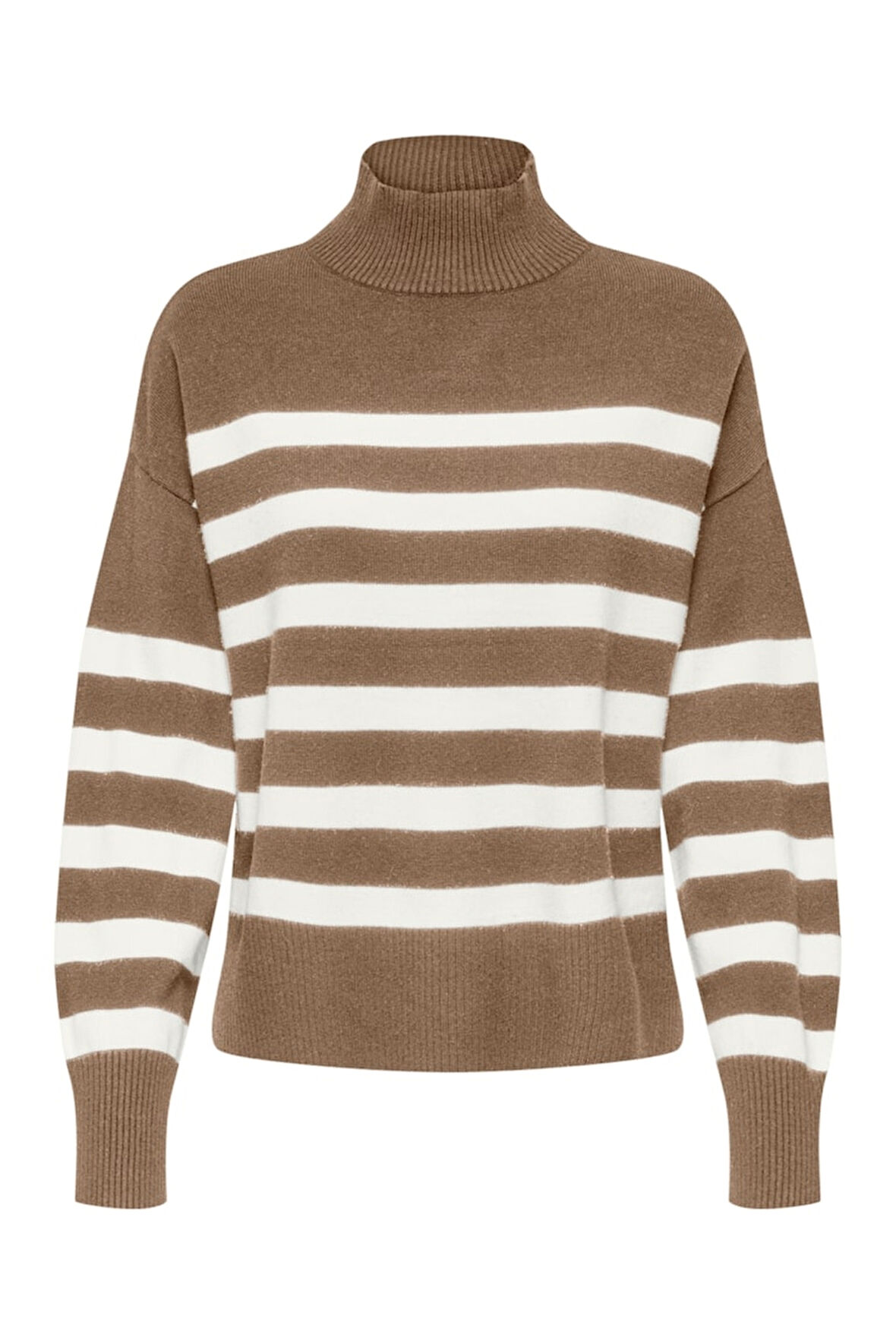 ONLBARIA LS HIGHNECK CC KNT Kadın Bej Kazak - 15325320