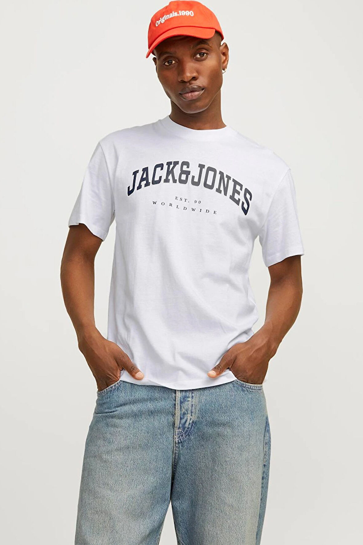Jack & Jones Erkek Jjecaleb Varsity Tişört 12257579
