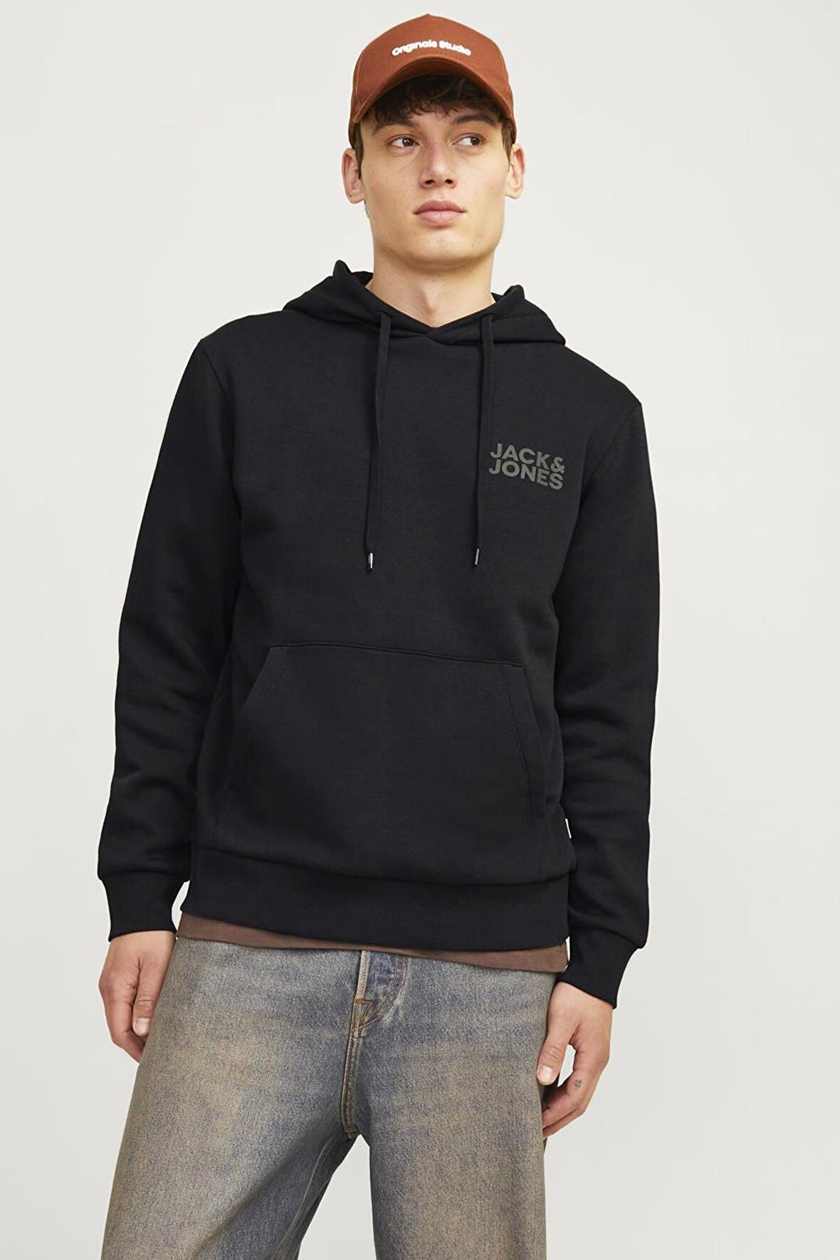 JJECORP LOGO SWEAT HOOD NOOS SİYAH-2