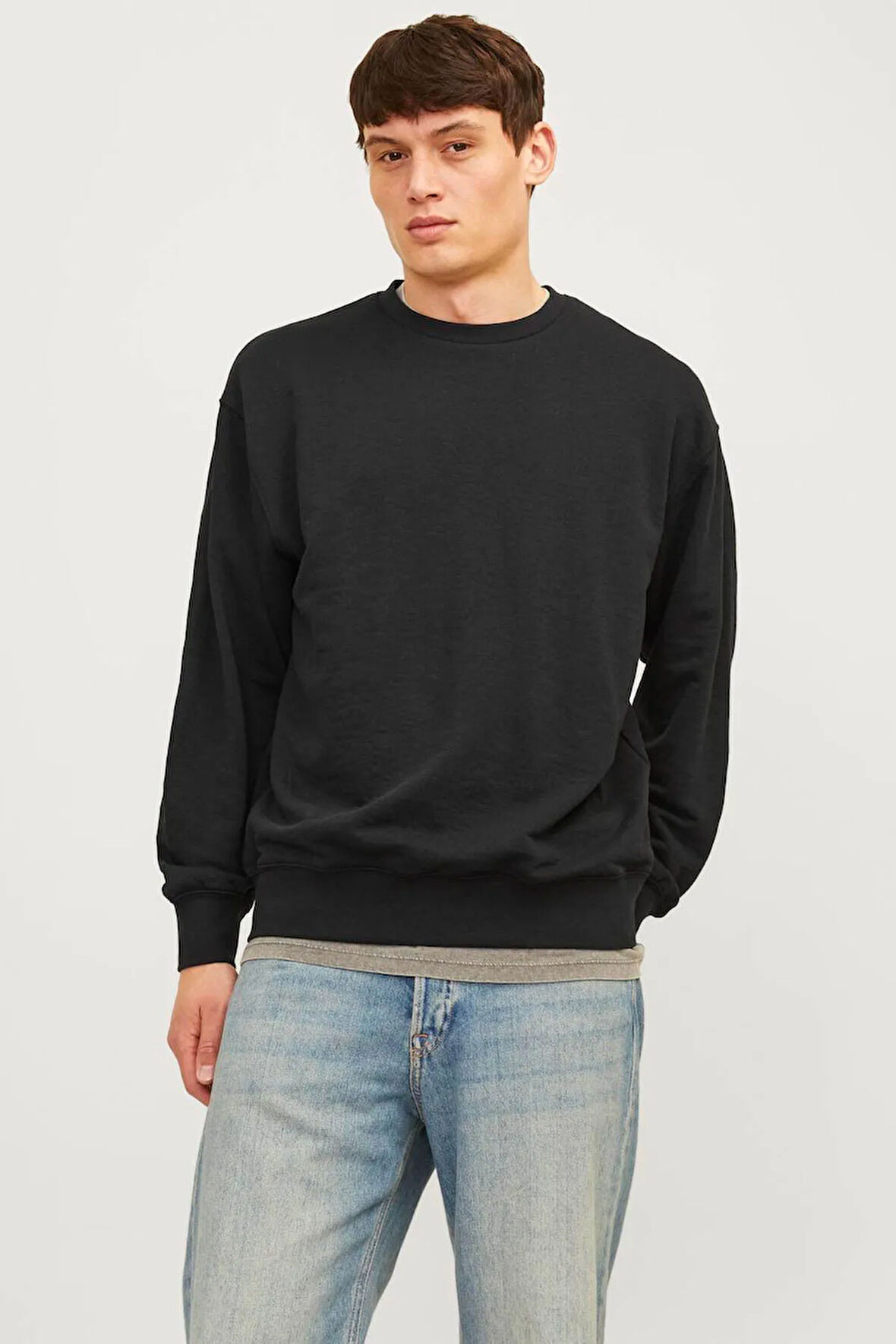 Jack & Jones Erkek Siyah Sweatshırt (Model Kodu: 12257853 )