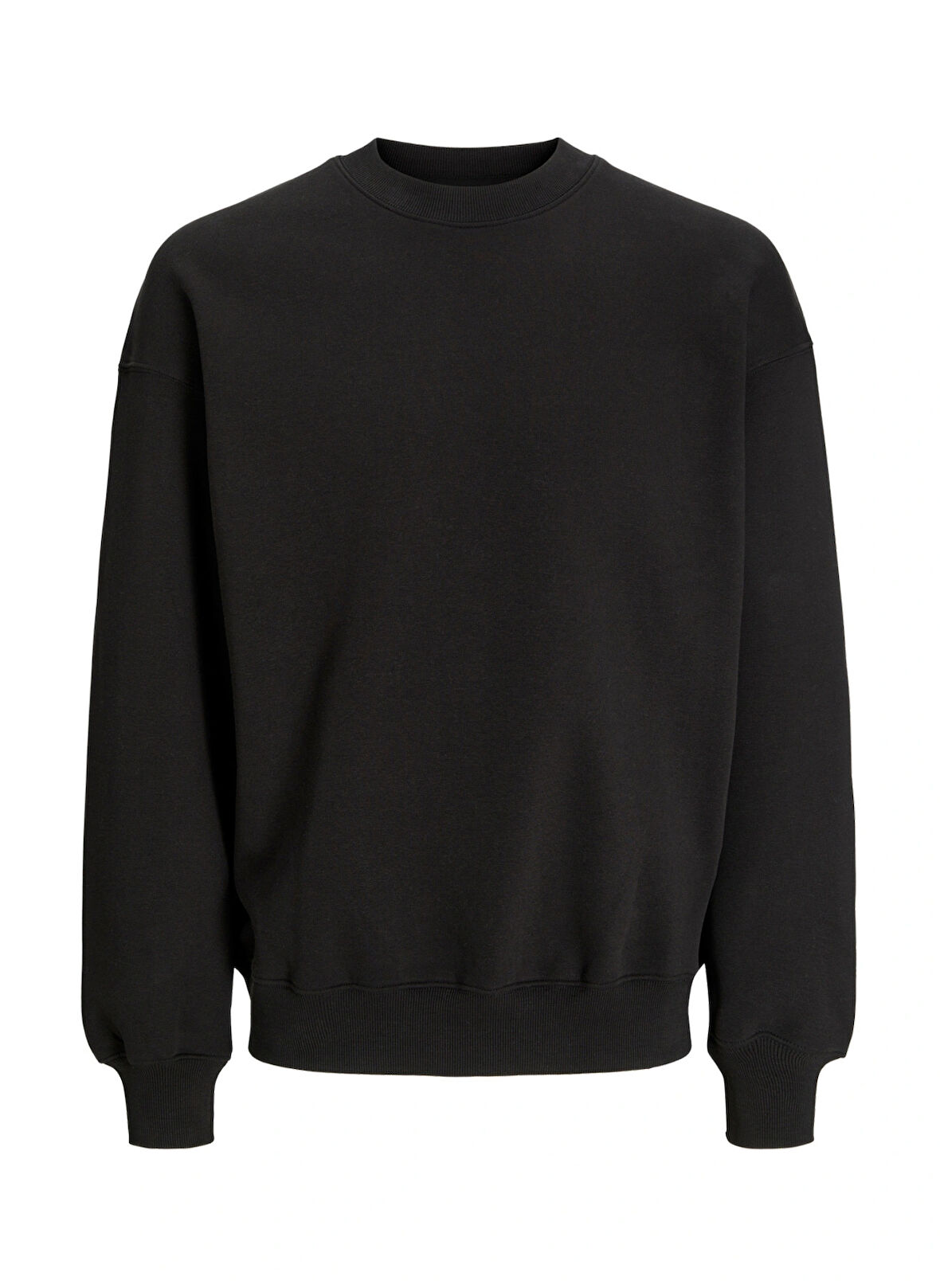 Jack & Jones Bisiklet Yaka Siyah Erkek Sweatshırt 12259945_JJEURBAN EDGE SWEAT CREW N
