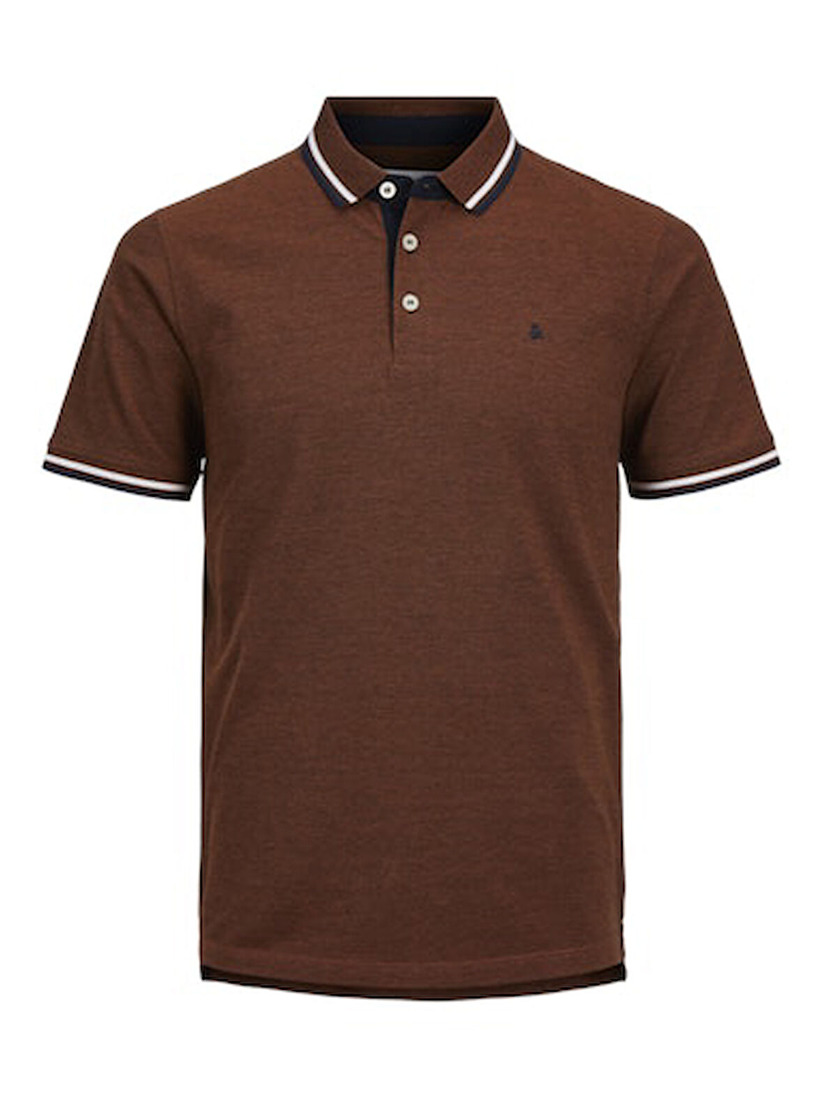 JACK JONES Erkek Kahverengi Polo Tişört 12143859