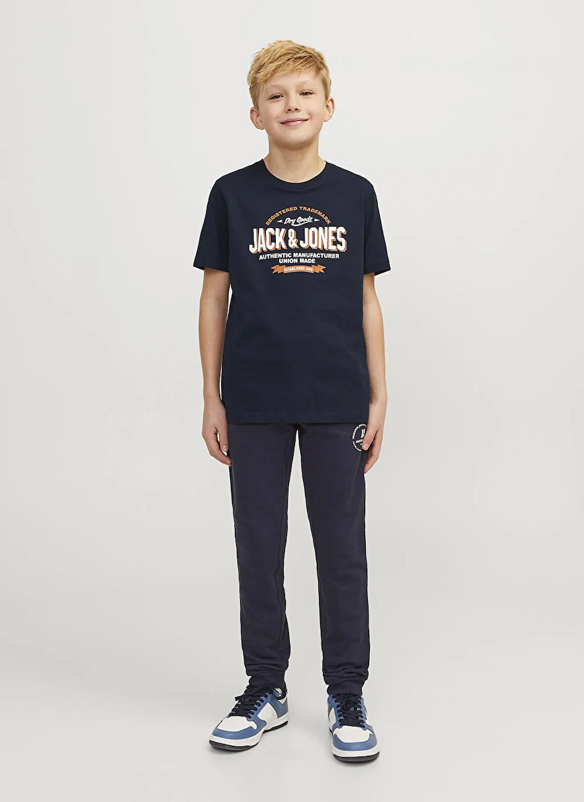 Jack & Jones Baskılı Lacivert Erkek Çocuk T-Shirt 12258876