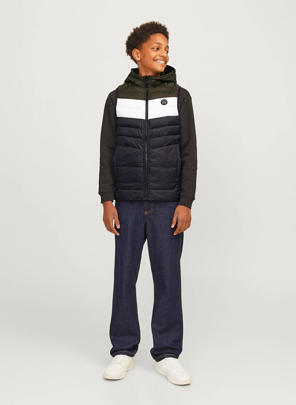 Jack & Jones Siyah Erkek Çocuk Şişme Mont 12258655