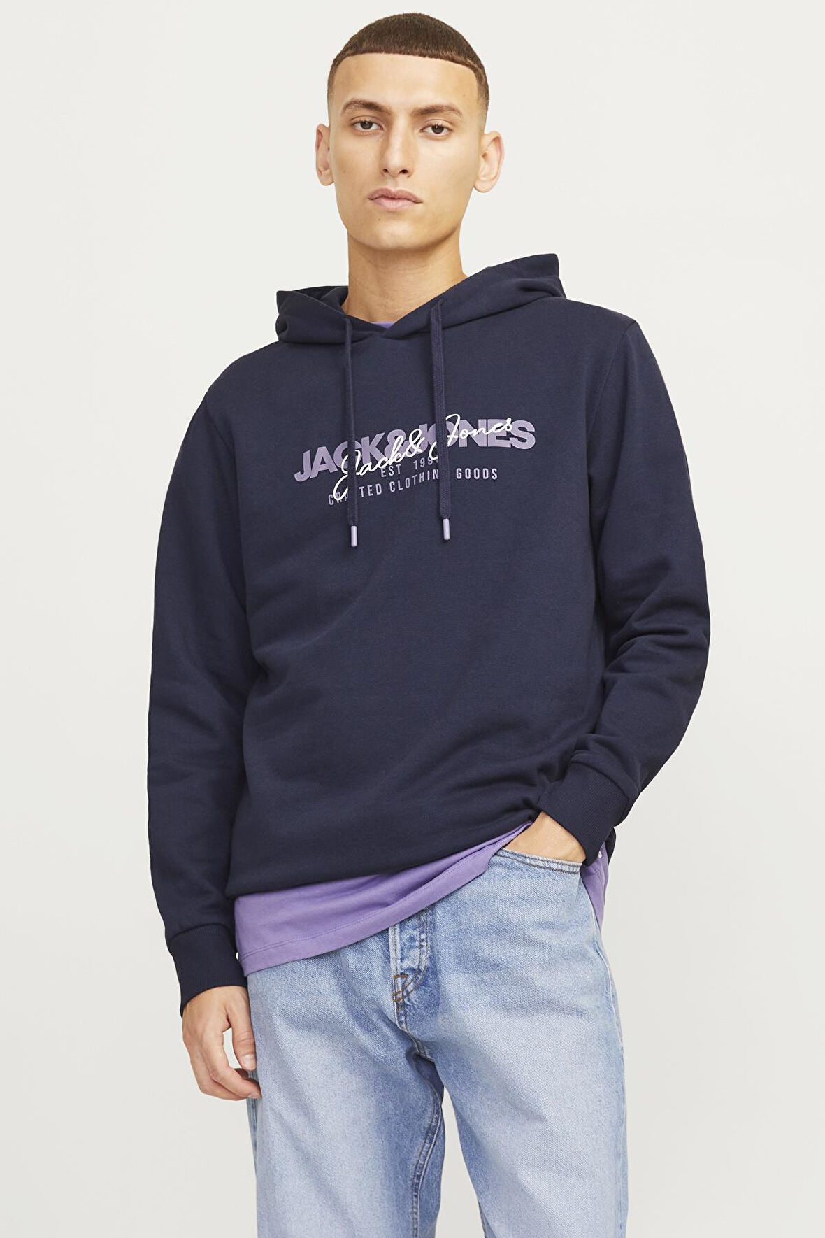 JJALVIS SWEAT HOOD LACİVERT12256848