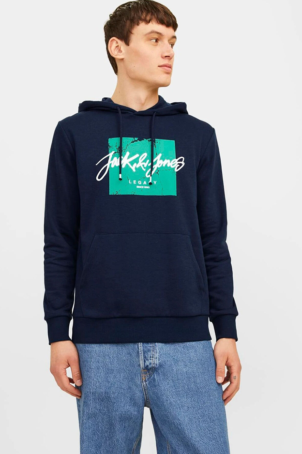 Jack & Jones Tiley Kapüşonlu Erkek Sweat 12256807
