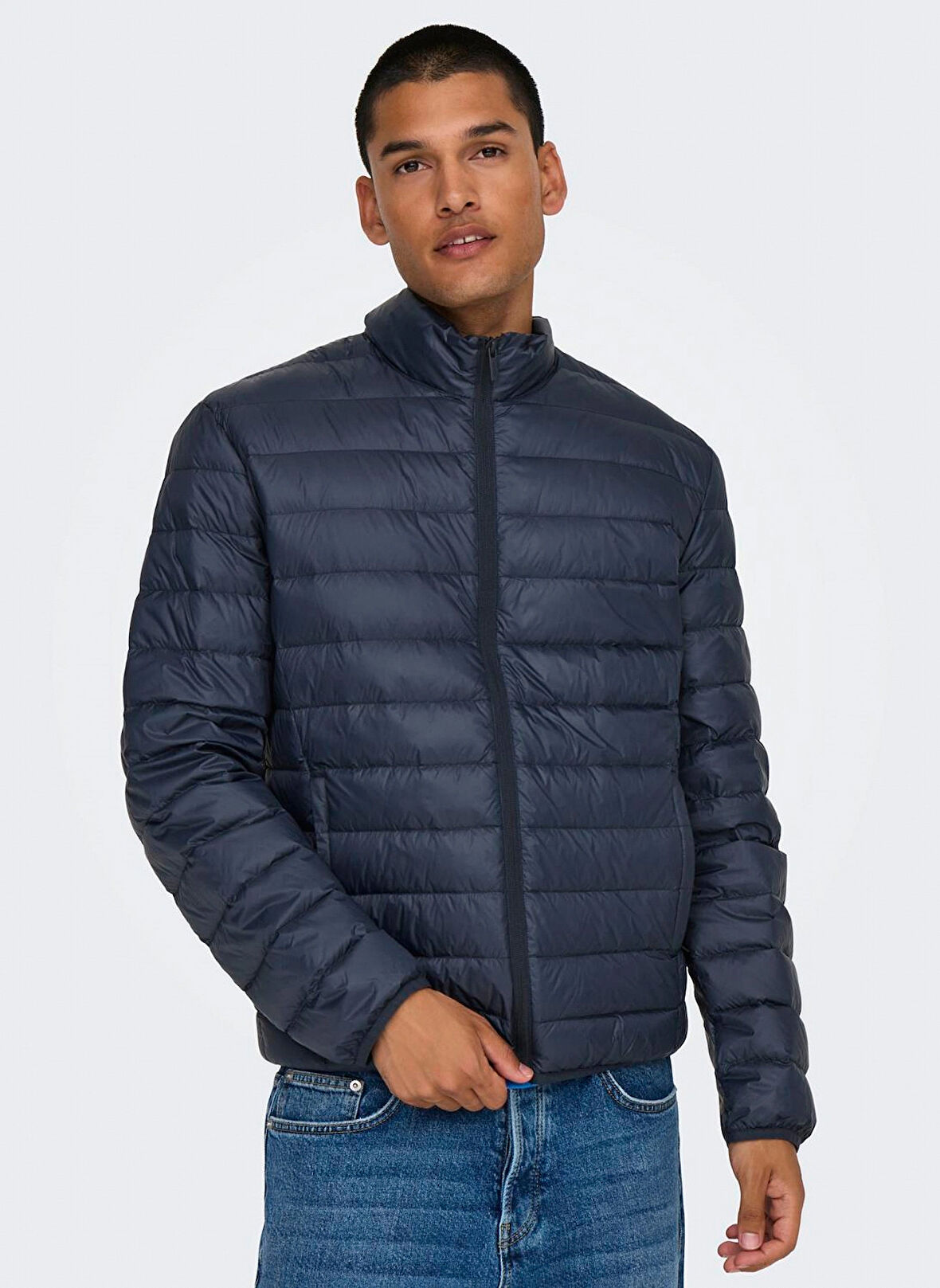 Only & Sons Gece Mavisi Erkek Mont ONSGAVIN LIGHT DOWN JACKET OTW