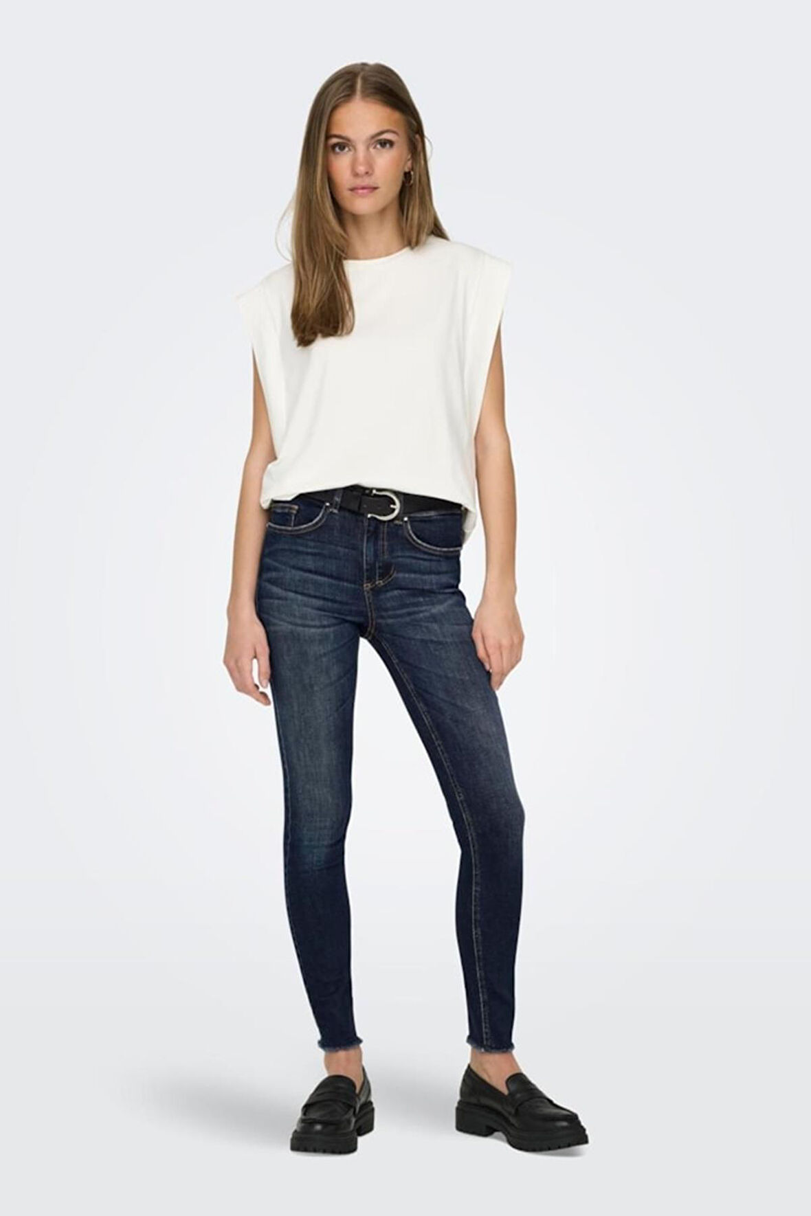 ONLBLUSH MID SK ANKLE RW DNM DOT245 NOOS KOYU MAVİ 15326910