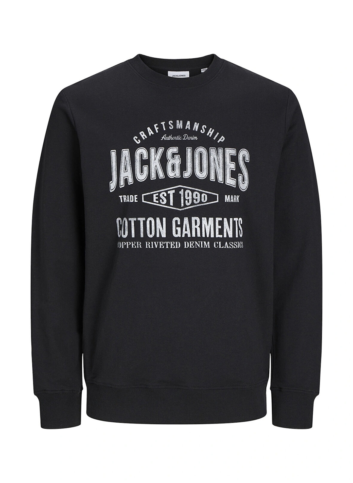 Jack & Jones Baskılı Erkek Çocuk  Siyah Sweatshırt 12259862