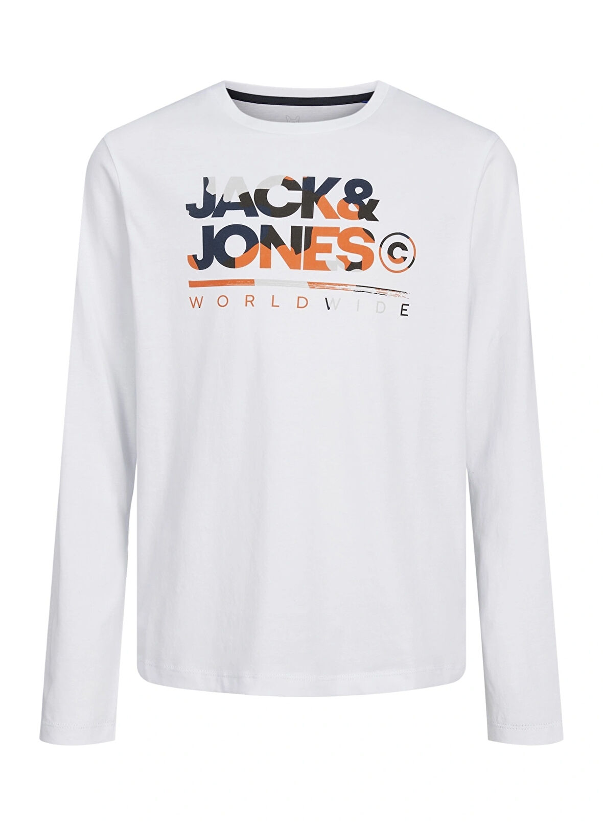 Jack & Jones Baskılı Beyaz Erkek Çocuk T-Shirt 12259498