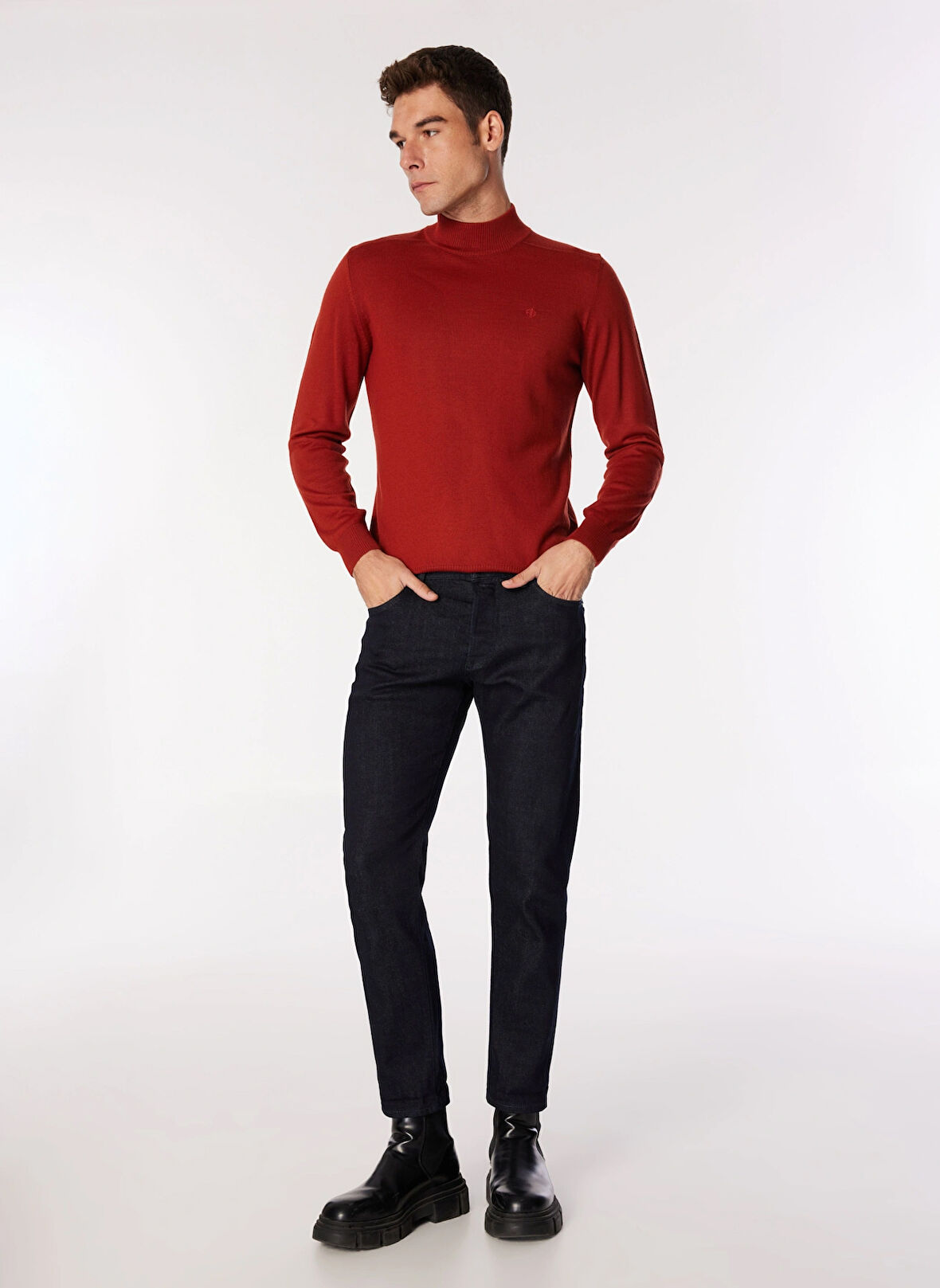 Jack & Jones Normal Bel Regular Fit Erkek Denim Pantolon 12266814_RDDCOMFORT ROYAL SELVEDGE