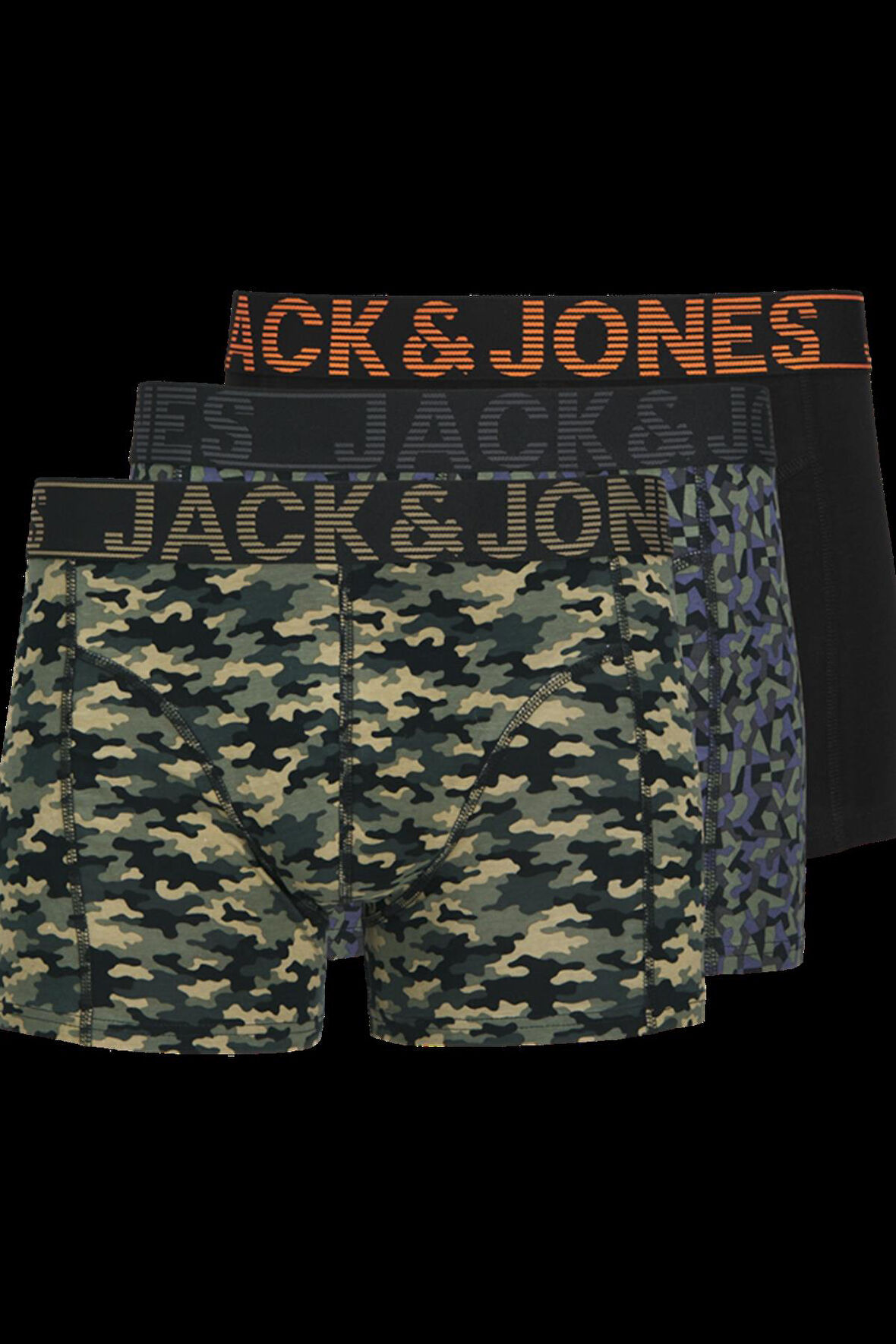 JACDANNY TRUNKS 3 PACK SN SİYAH 12263733