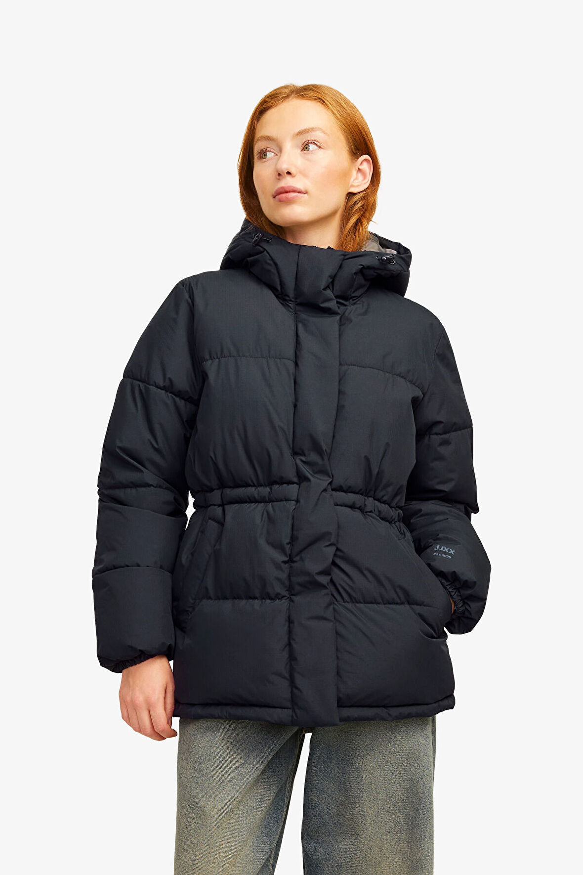 JJXX Jxworld Puffer Kadın Siyah Mont 12266907-Black