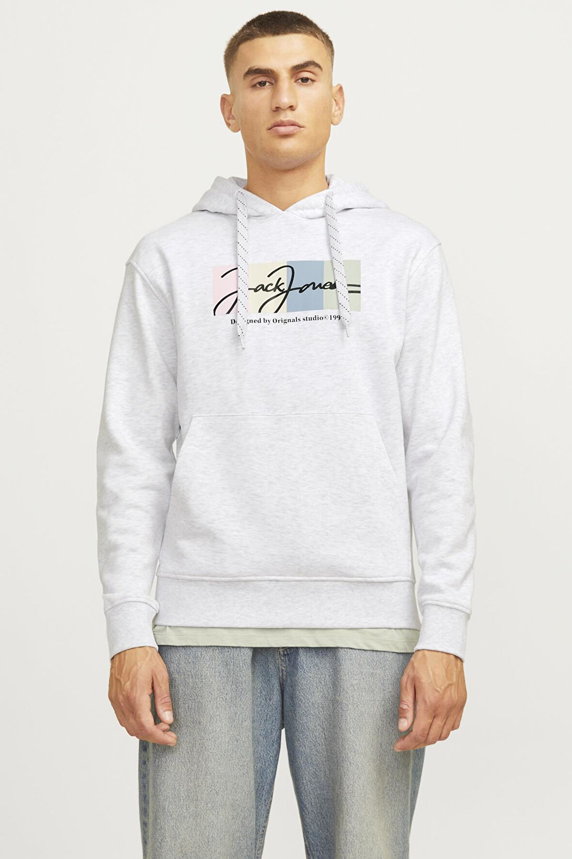 JORPORTLAND BLOCK SWEAT HOOD LN BEYAZ12262421
