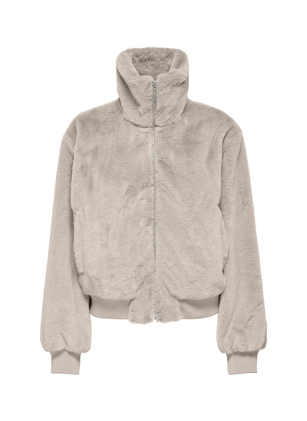 Only Krem Kadın Mont ONLVENICE FAUX FUR BOMBER OTW