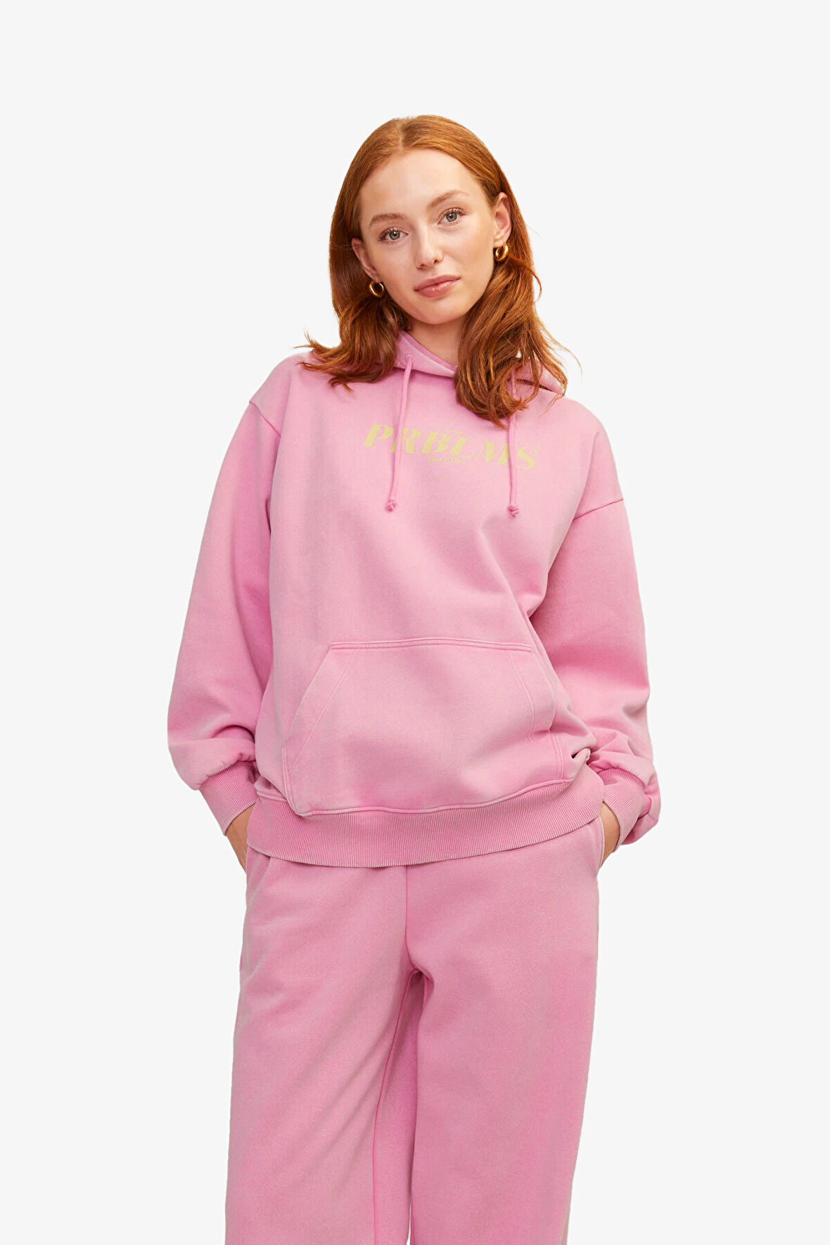 JJXX Jxelizabeth Loose Kadın Pembe Sweatshirt 12262566-MoonliteMauve