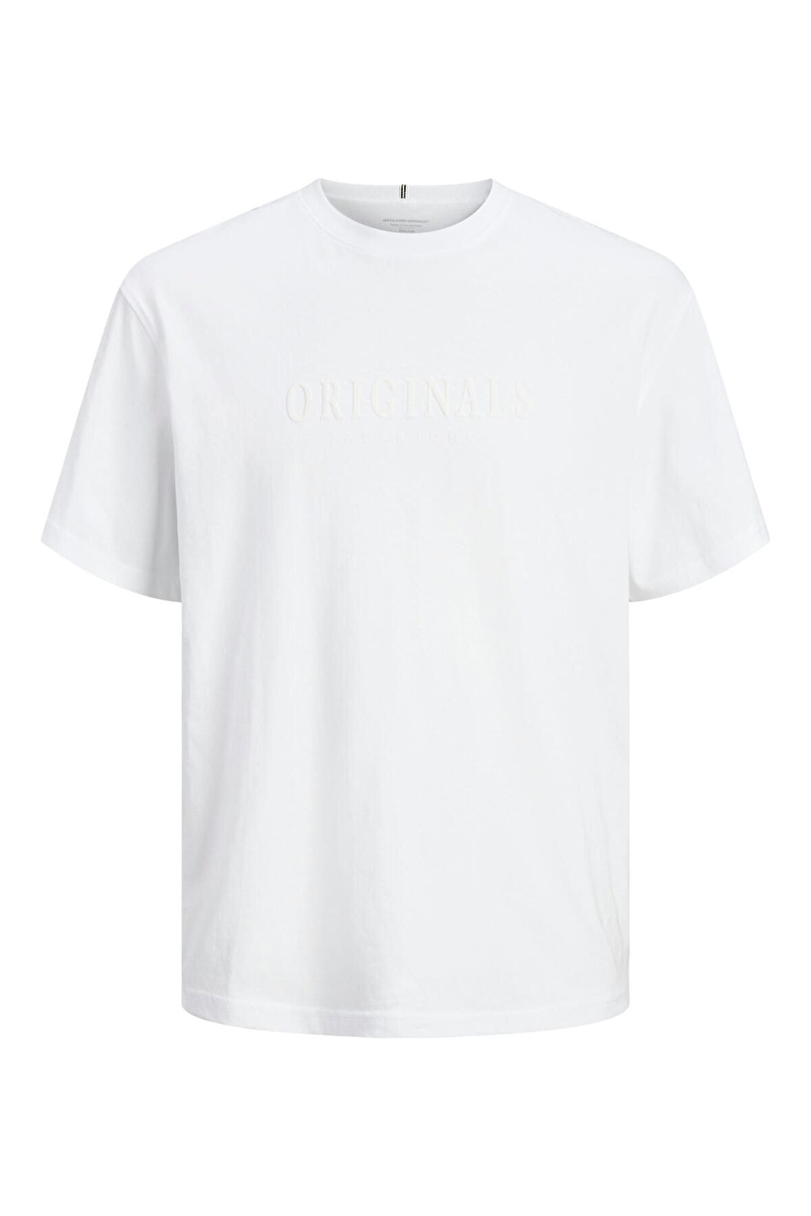 JACK JONES Erkek BEYAZ Crew Neck Tişört 12262494