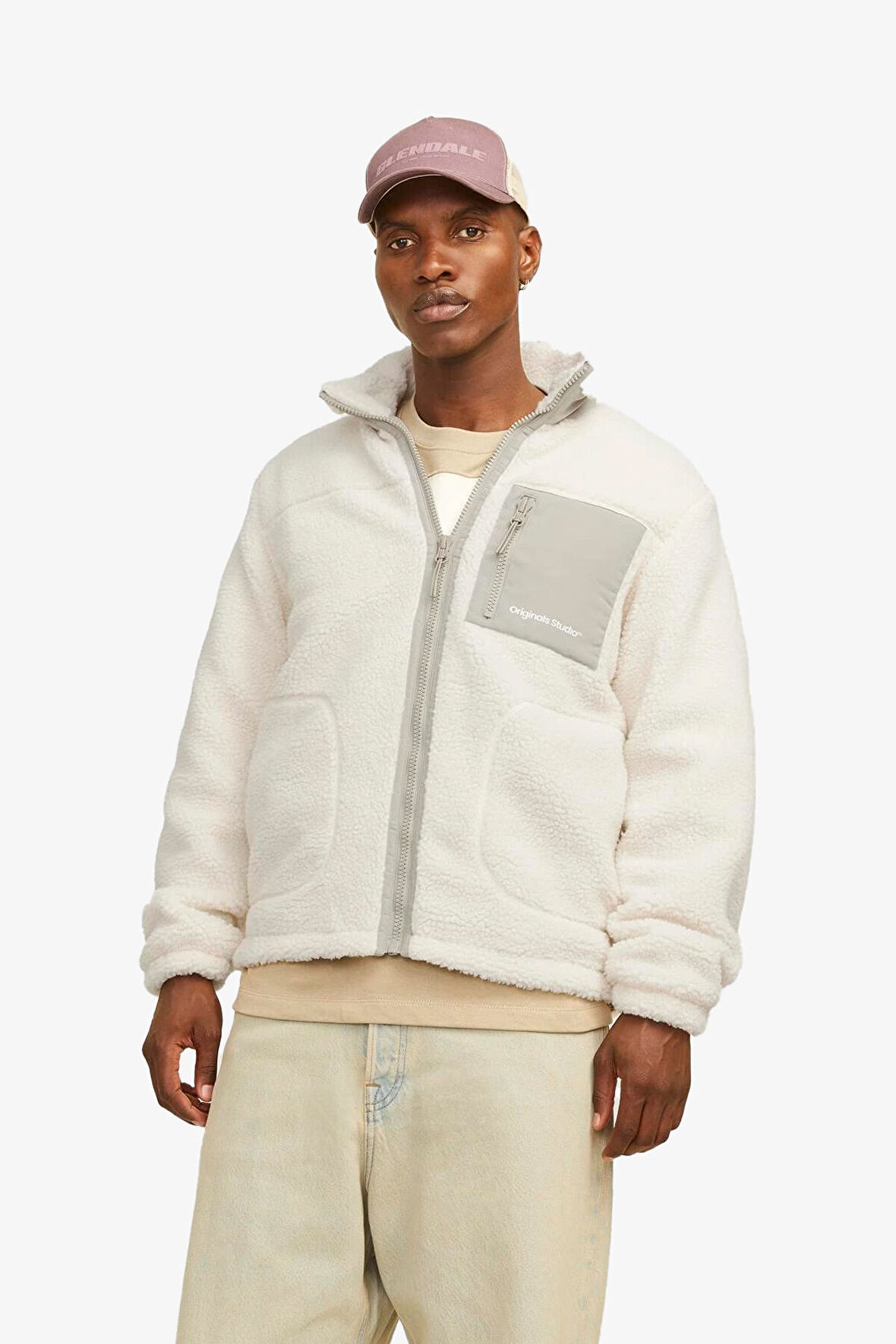 Jack & Jones Jorvesterbro Erkek Bej Polar 12260450-CloudDancer