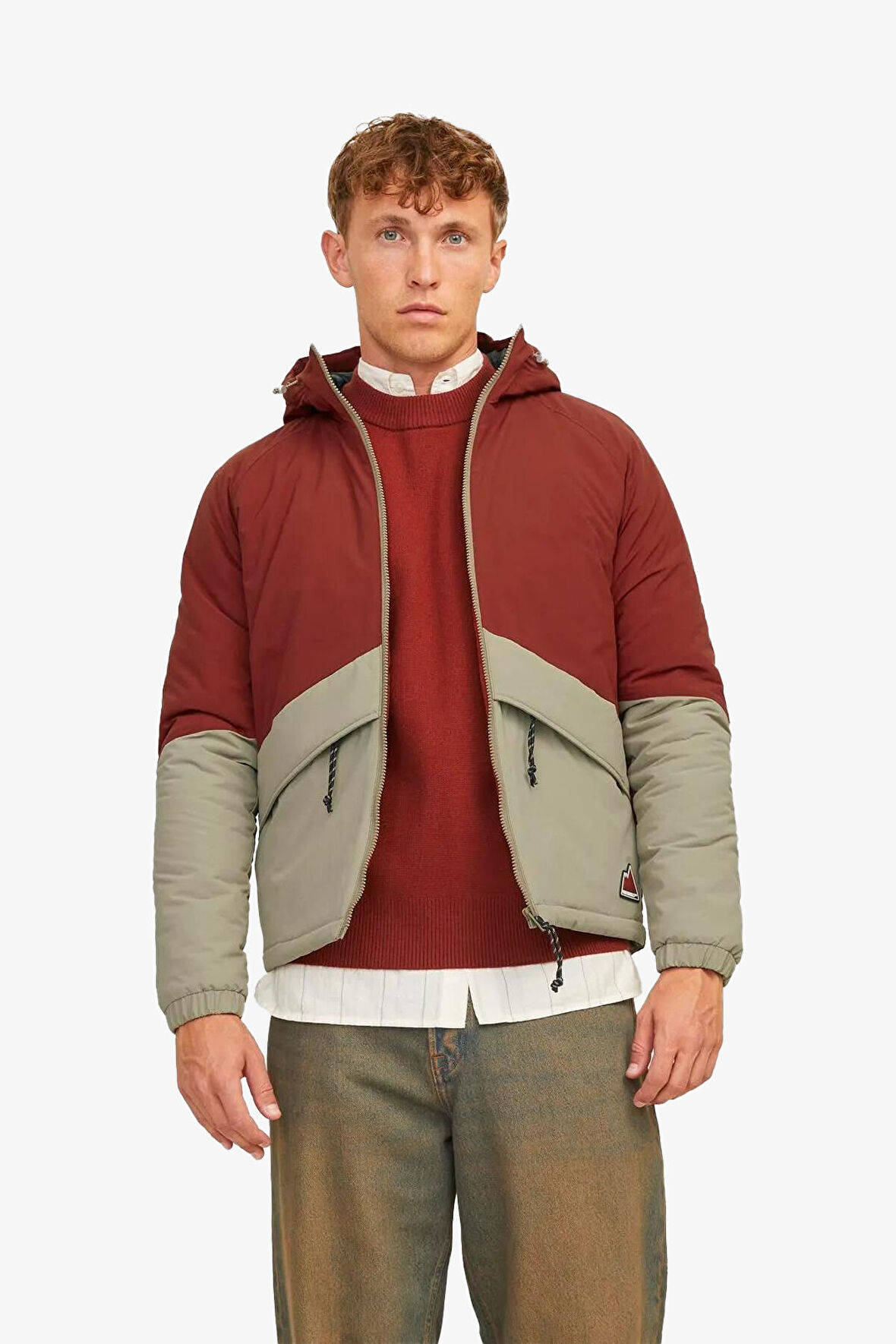 Jack & Jones Jortimon Erkek Kahverengi Mont 12260459-BrandyBrown