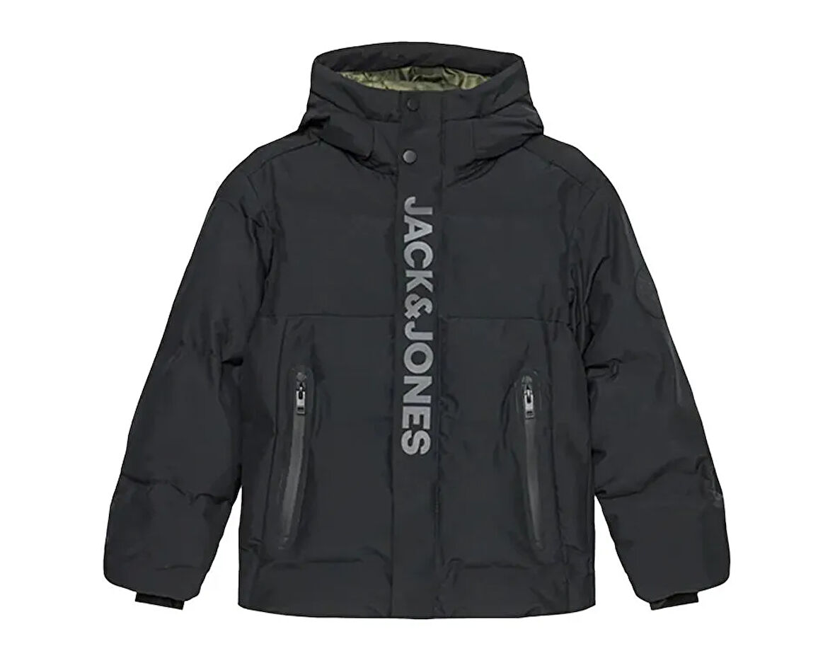 Jack Jones Jcolpha Puffer Jnr Çocuk Günlük Mont 12262162-BLACK Siyah