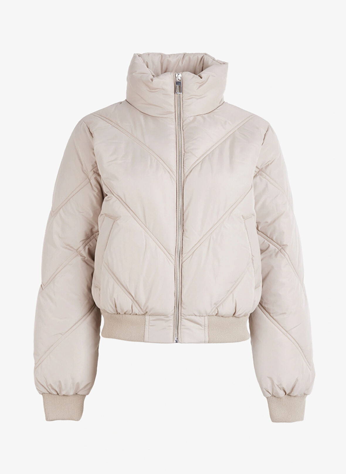 Only Açık Kahve Kadın Mont ONLTAMARA QUILTED JACKET CC OTW