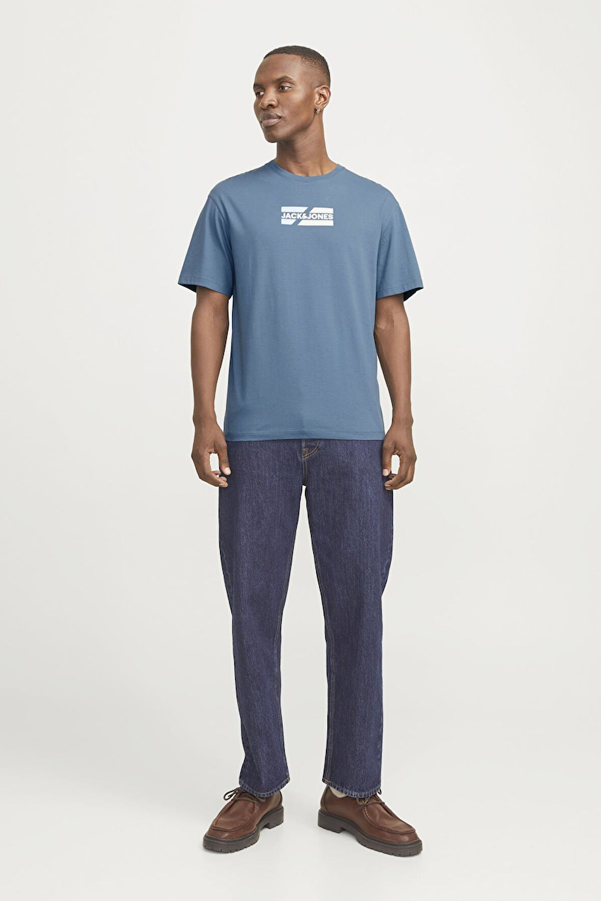JJECORP GRAPHIC TEE  SS O-NECK NOOS BULUT 