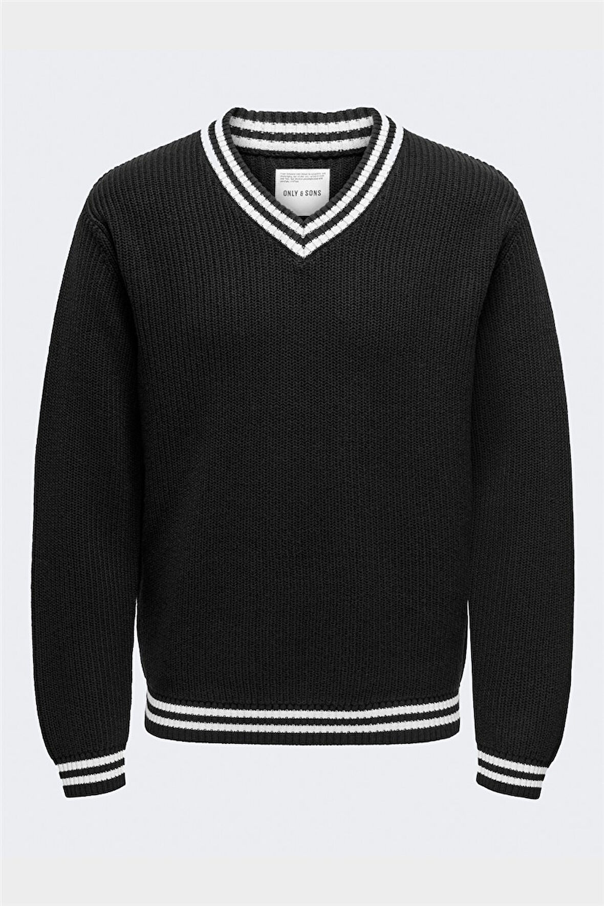 ONSLIMA LIFE REG 5 MIX BOX KNIT BTS Erkek Siyah Kazak - 22031007