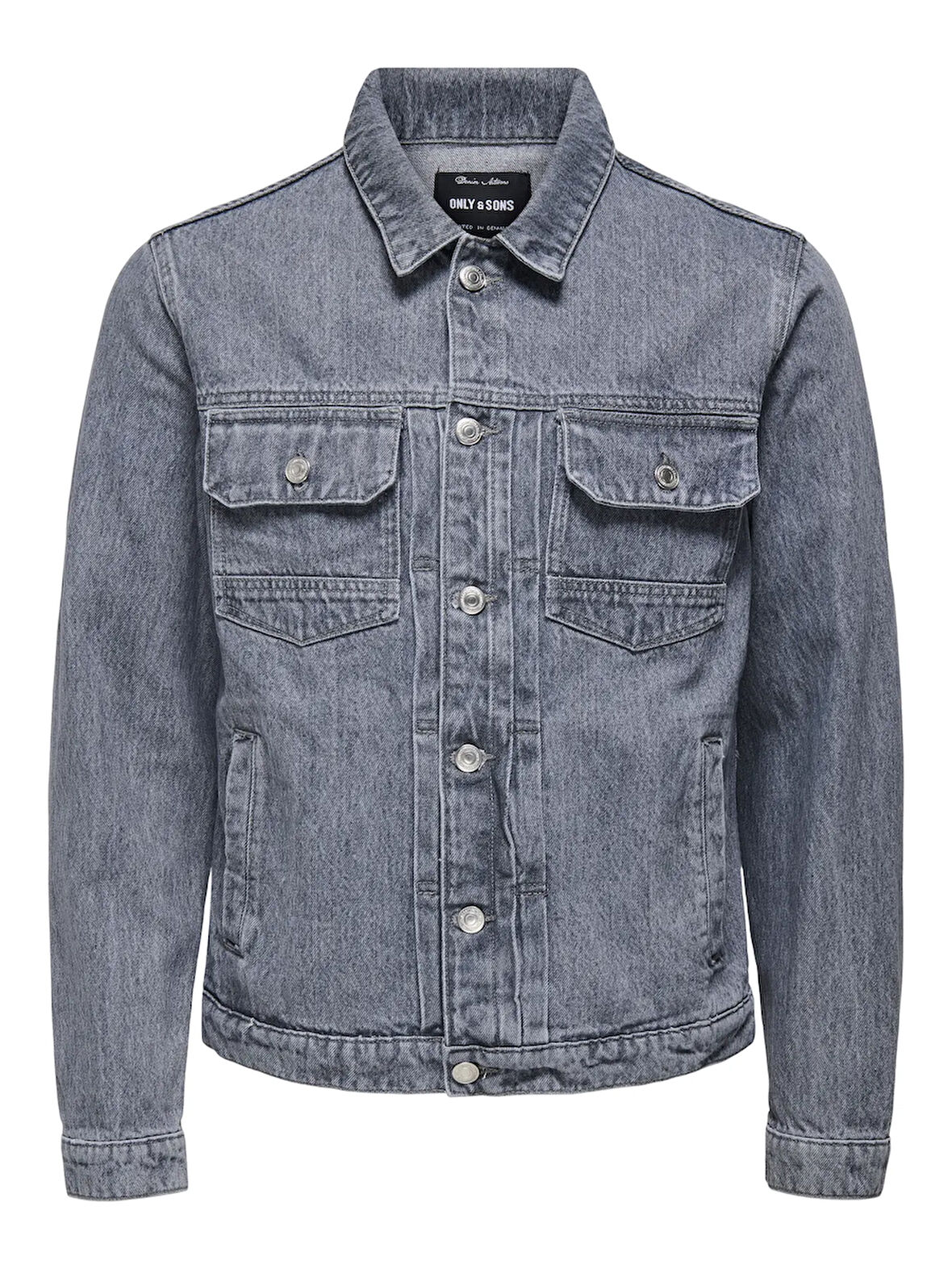 Only & Sons Erkek Geniş Yaka Kot Ceket - 22032036