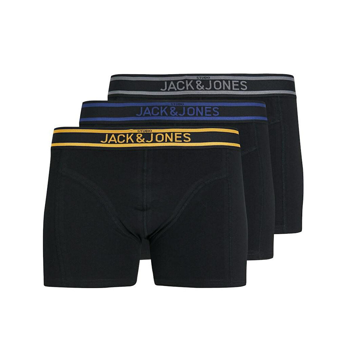 Jack Jones Marc Solıd 3 Lü Paket Erkek Boxer 12266063