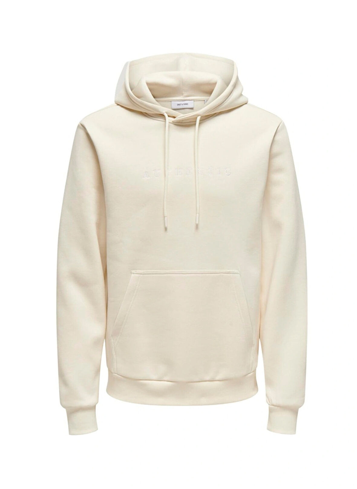 Only & Sons Kapüşon Yaka Beyaz Erkek Sweatshırt ONSCONNOR AUTHENTIC REG HOODIE SWEA