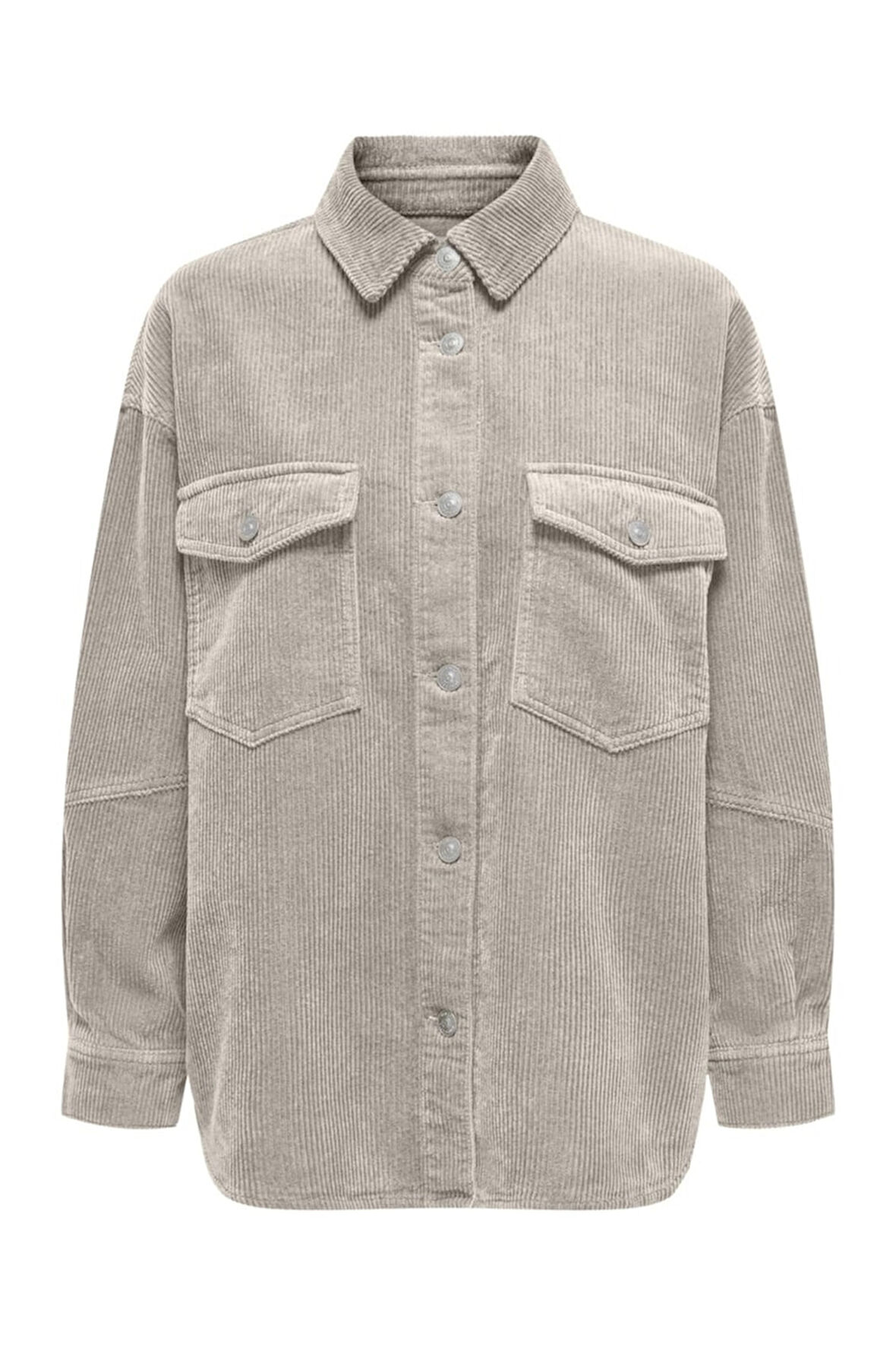 ONLTIGGY L/S CORD SHACKET PNT Kadın Bej Ceket - 15331547