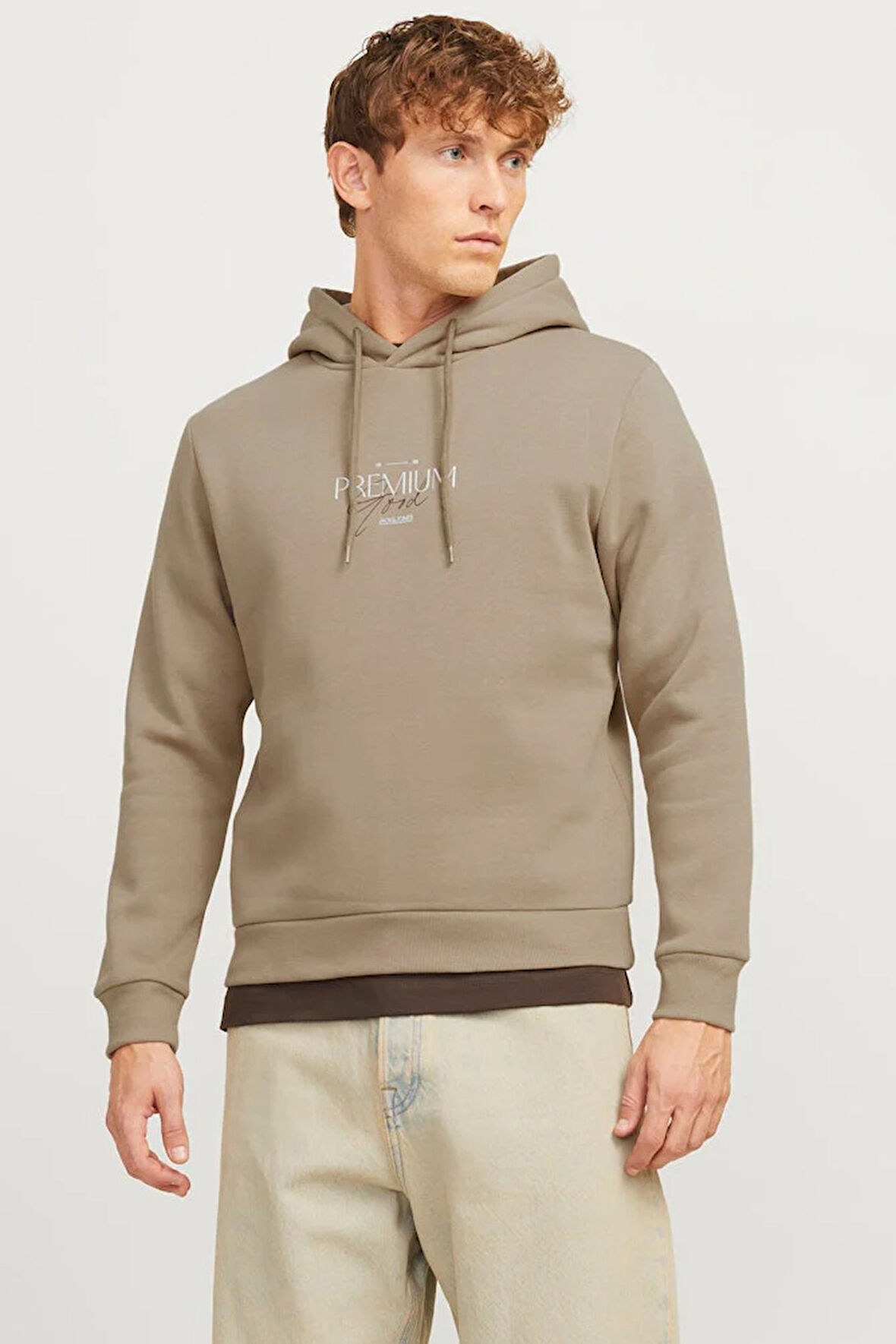 Jack & Jones Jprblaharold Kapüşonlu Erkek Sweat 12271193