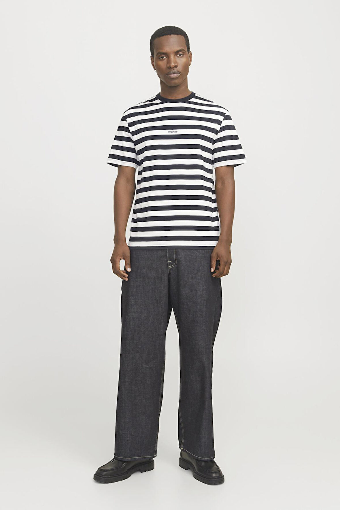 JORVESTERBRO NEWTON STRIPE TEE SS CN SİYAH-BEYAZ