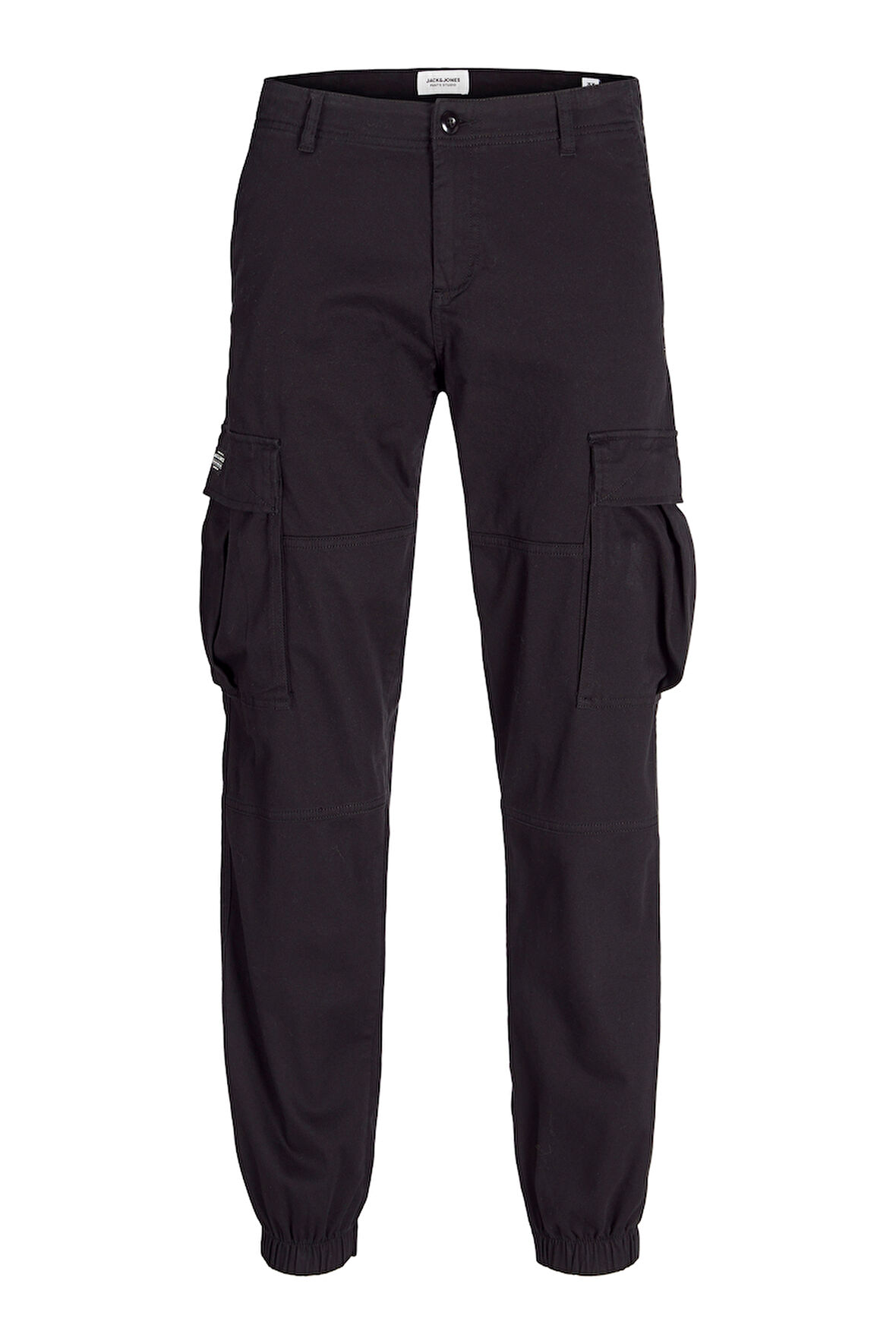 Jack & Jones Erkek Jpstkane Rahat Kalıp Kargo Pantolon 12268261 Siyah