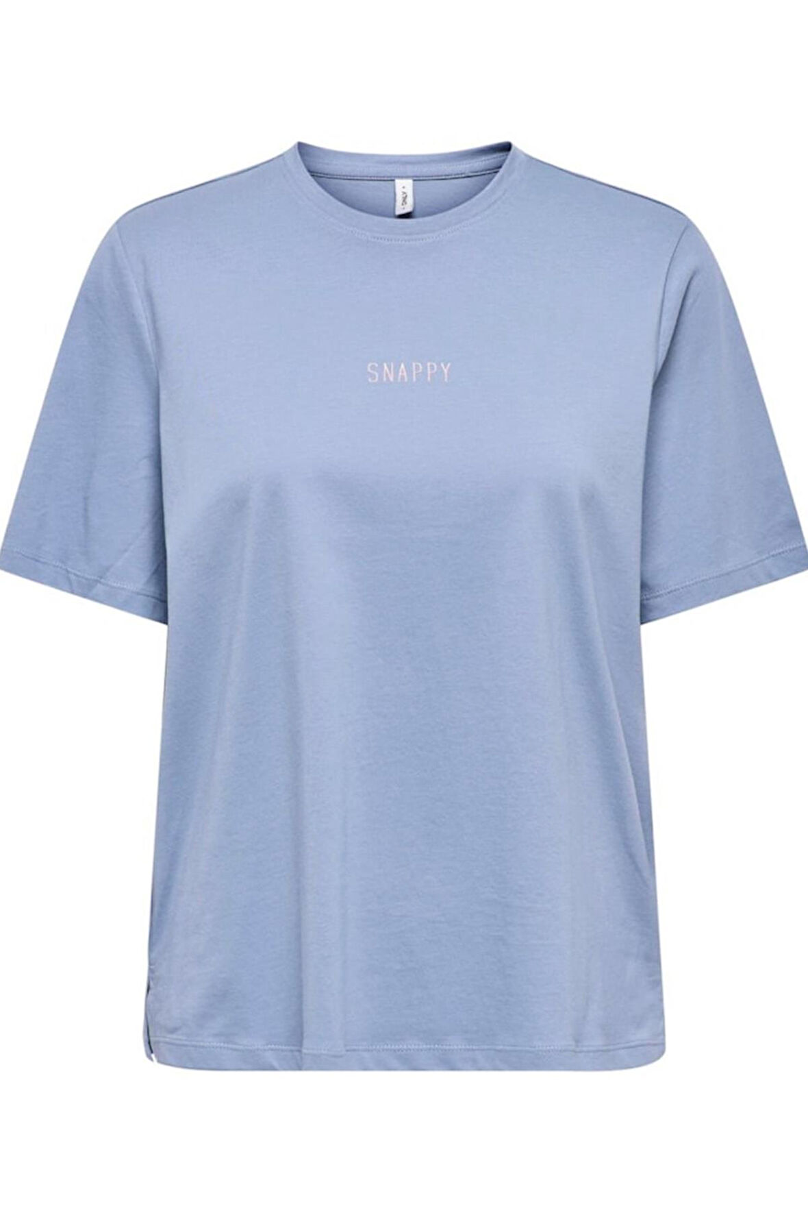 ONLMOODY LIFE S/S WORD TOP BOX JRS AÇIK MAVİ