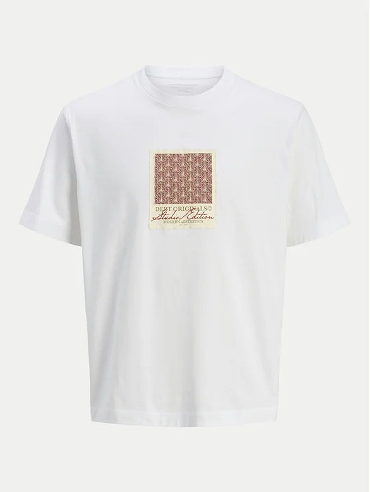 Jack&Jones Jorislington Aop Front Tee Ss Crew Neck Erkek T-shirt 12273019