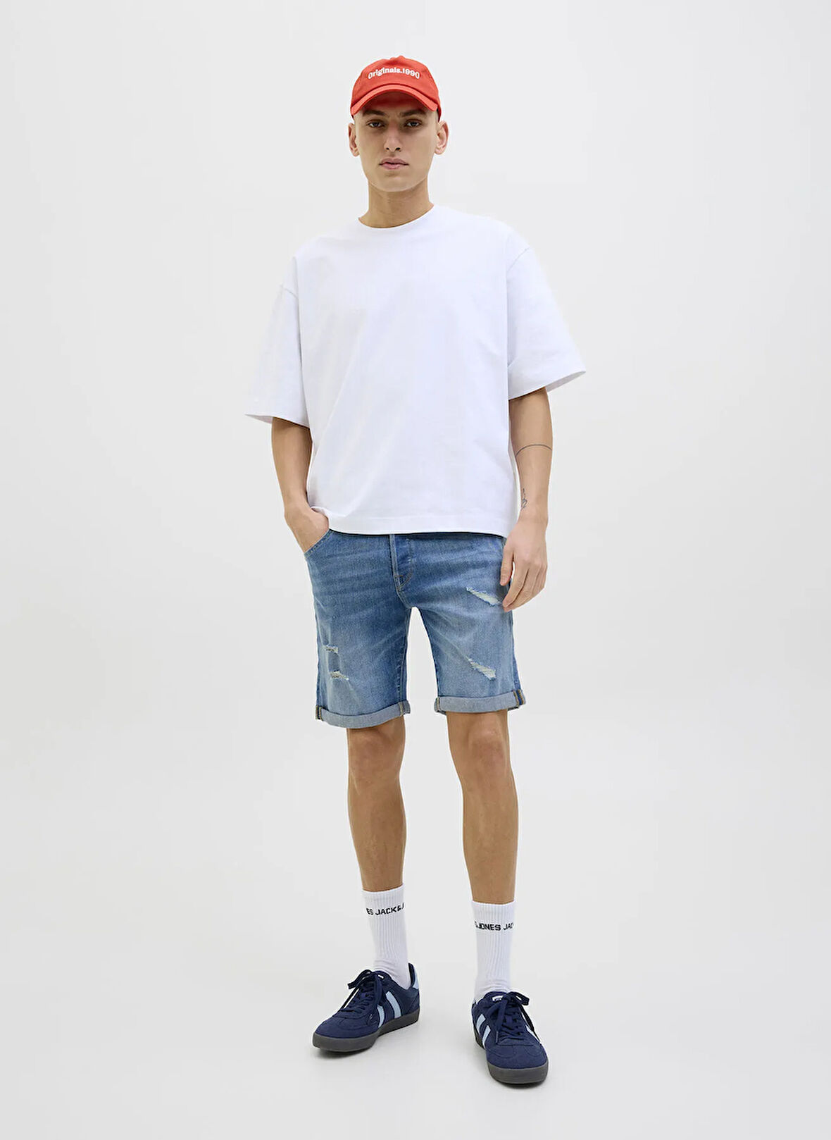 Mavi Erkek Normal Bel Standart Kalıp Denim Şort JJIRICK JJFOX SHORTS CB 310 SN