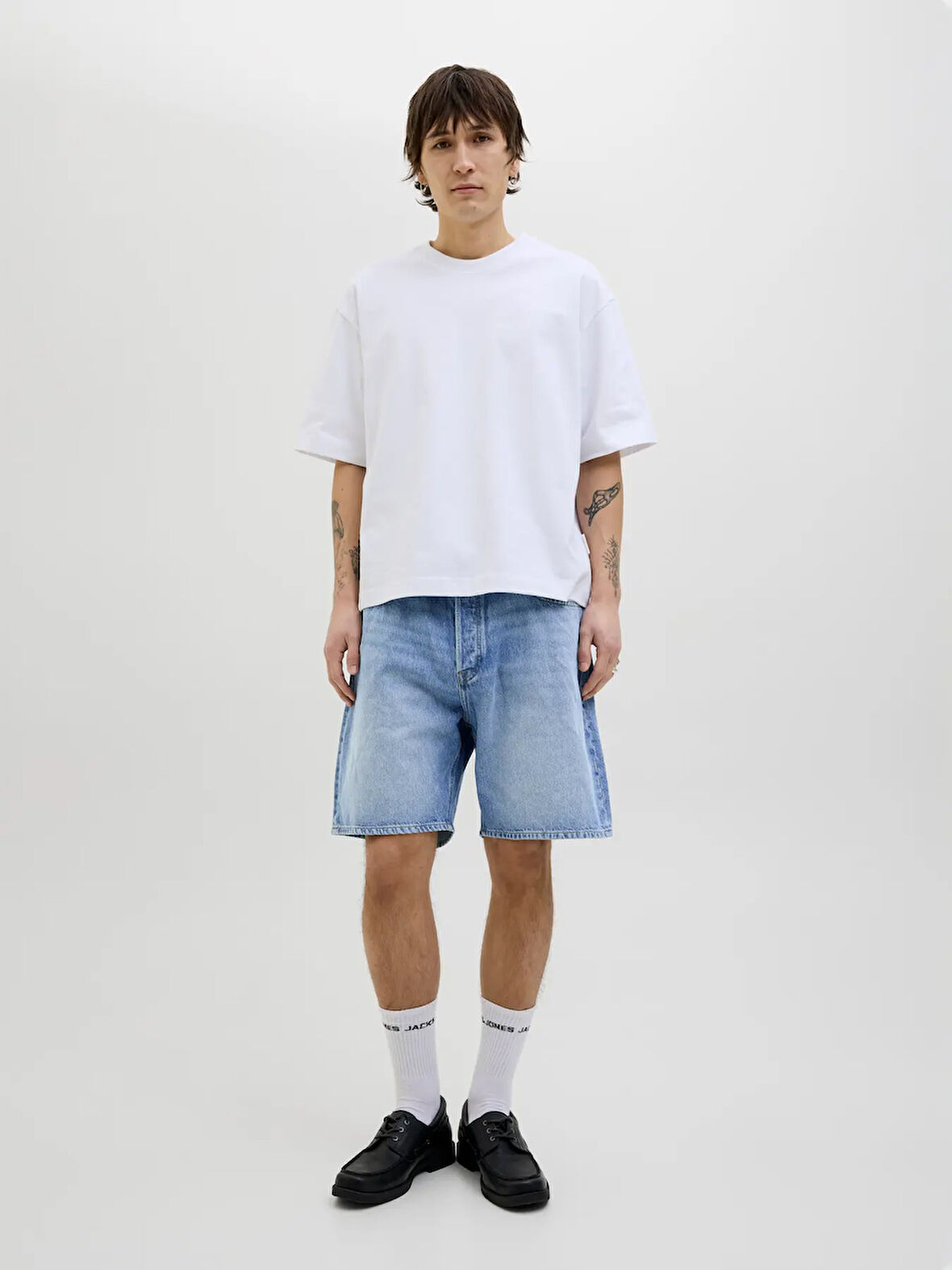 Jack & Jones Erkek Jjıtony Rahat Kesim Mavi Jean Şort - 12269533