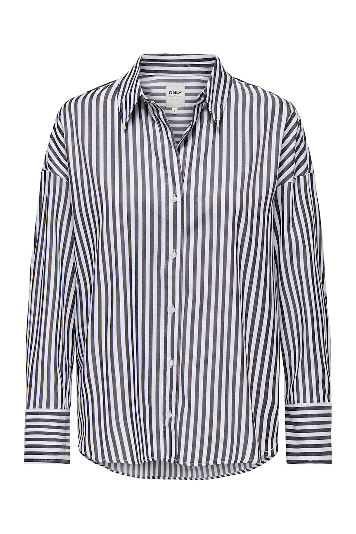 Only Kadın Onloregon Uzun Kollu Regular Fit Gömlek 15314330 Siyah