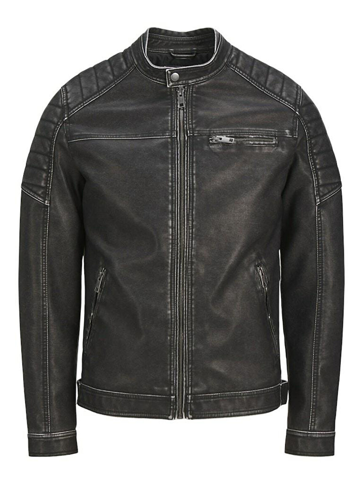 Jack Jones Rocky Washed Pu Suni Deri Erkek Ceket 12273226