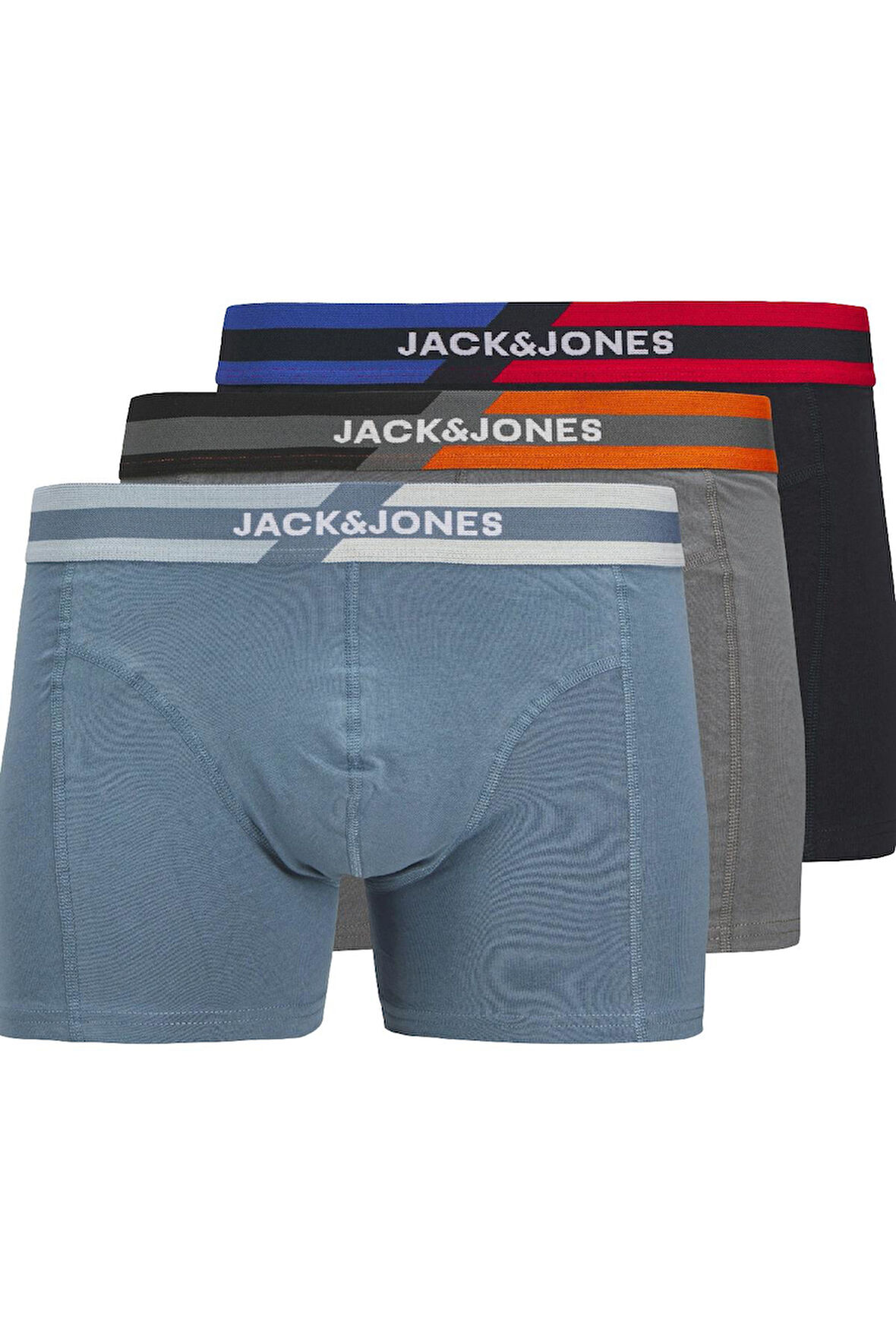 JACSTEVE SOLID TRUNKS 3 PACK SN BULUT