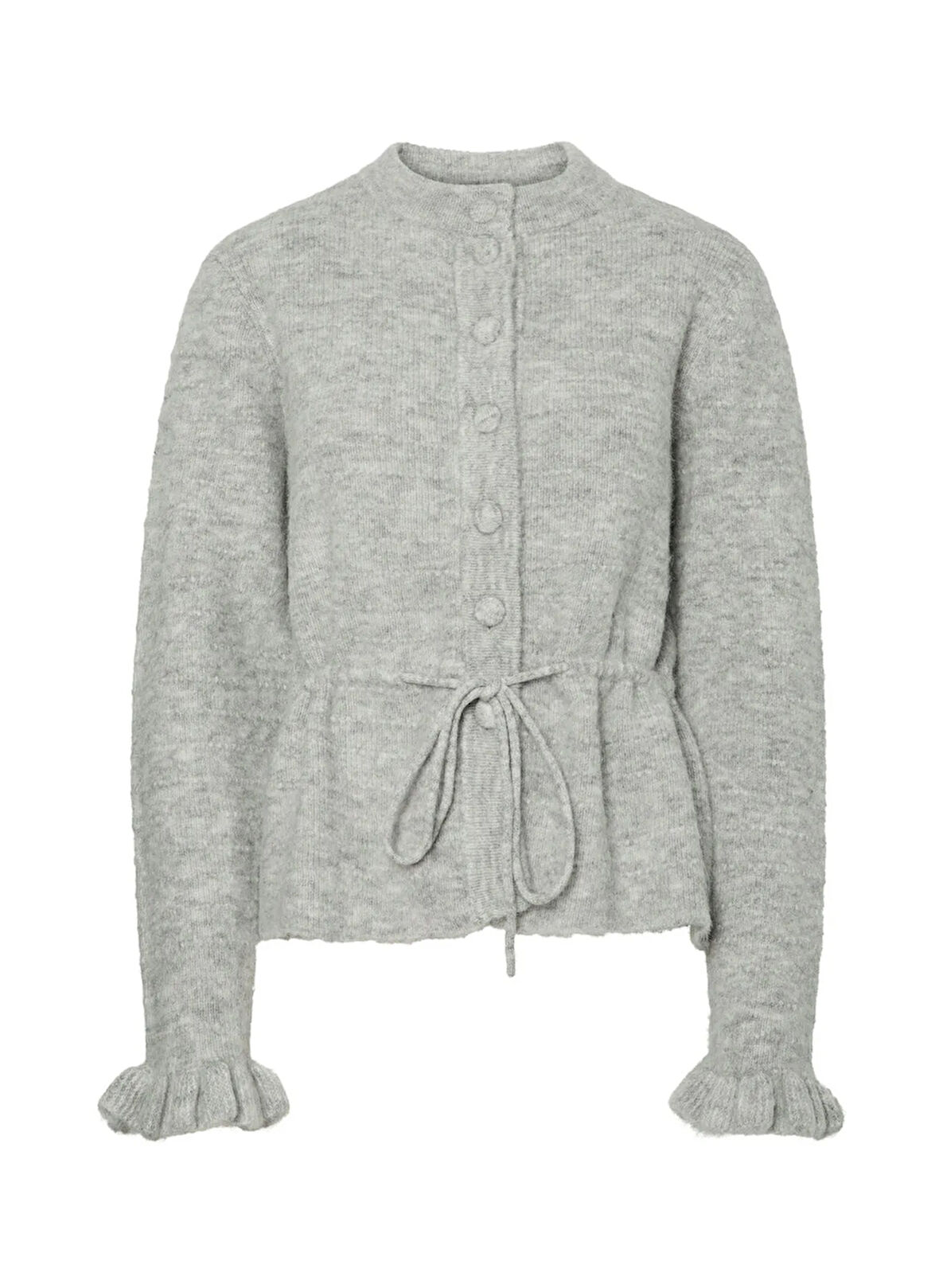 Yas Açık Gri Kadın Hırka YASTHELLIS LS KNIT CARDIGAN S.